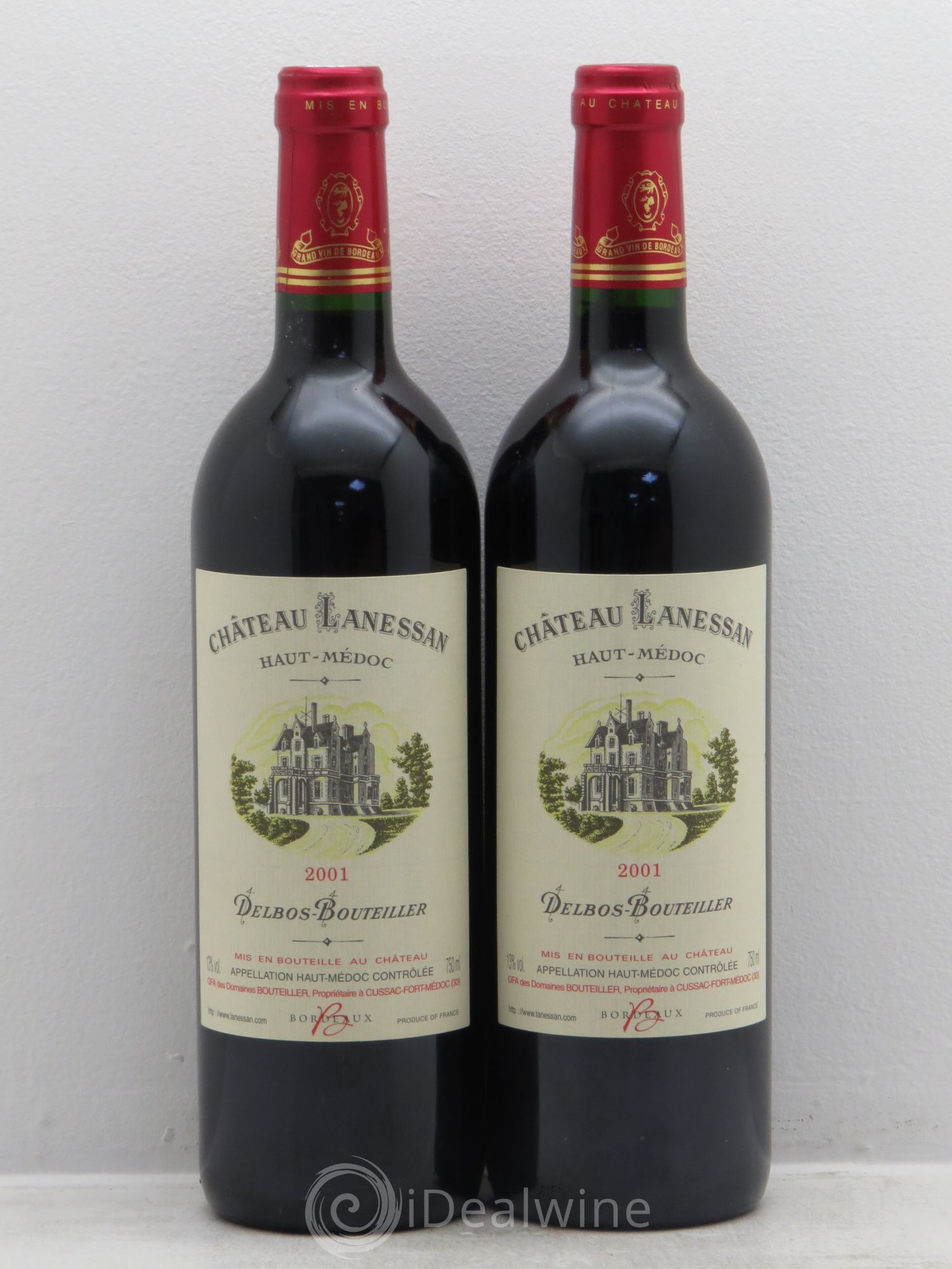 Château Lanessan Cru Bourgeois 2001 - Lot de 2 bouteilles - 0