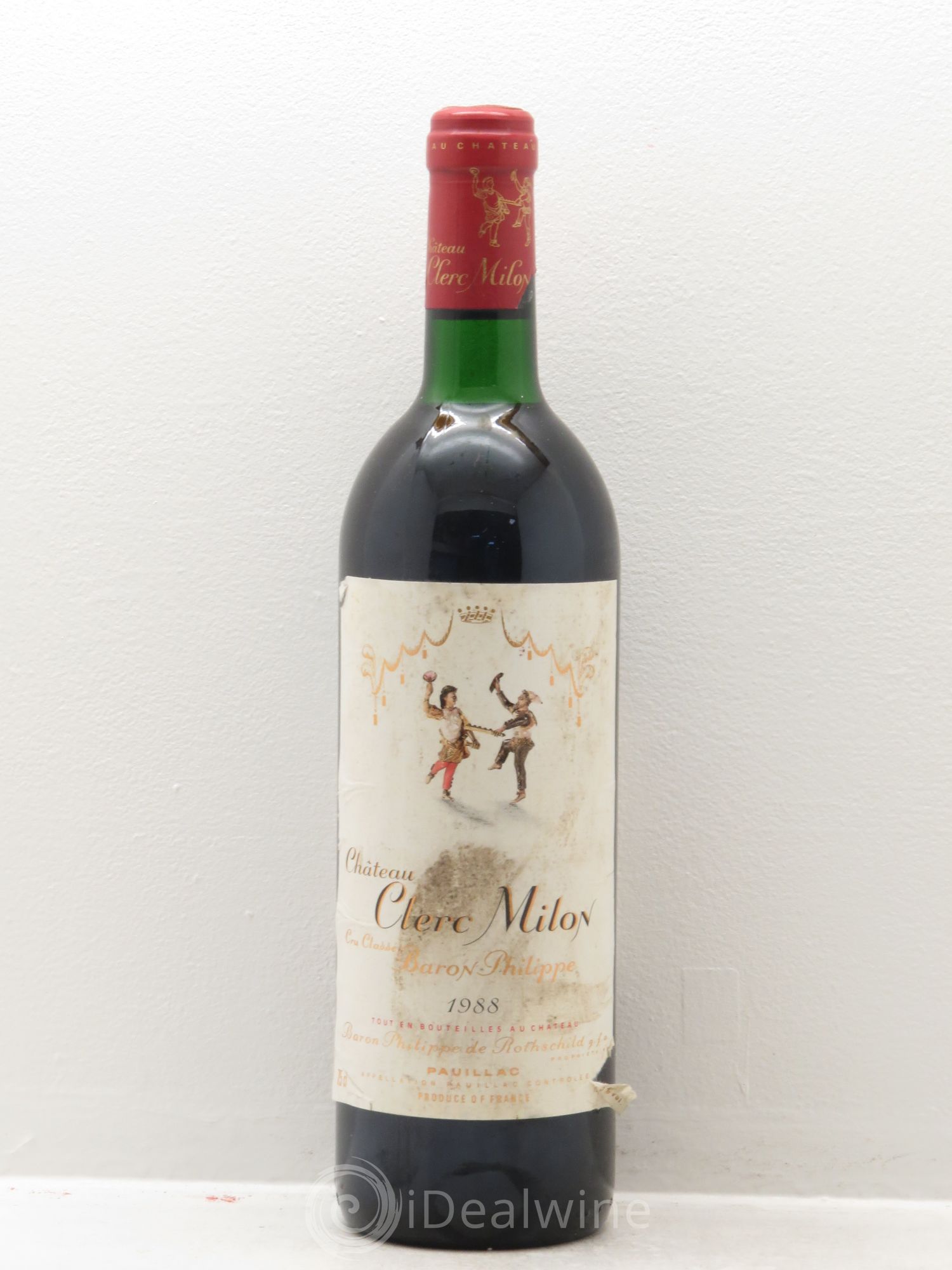 Château Clerc Milon 5ème Grand Cru Classé 1988 - Lot de 1 bouteille - 0