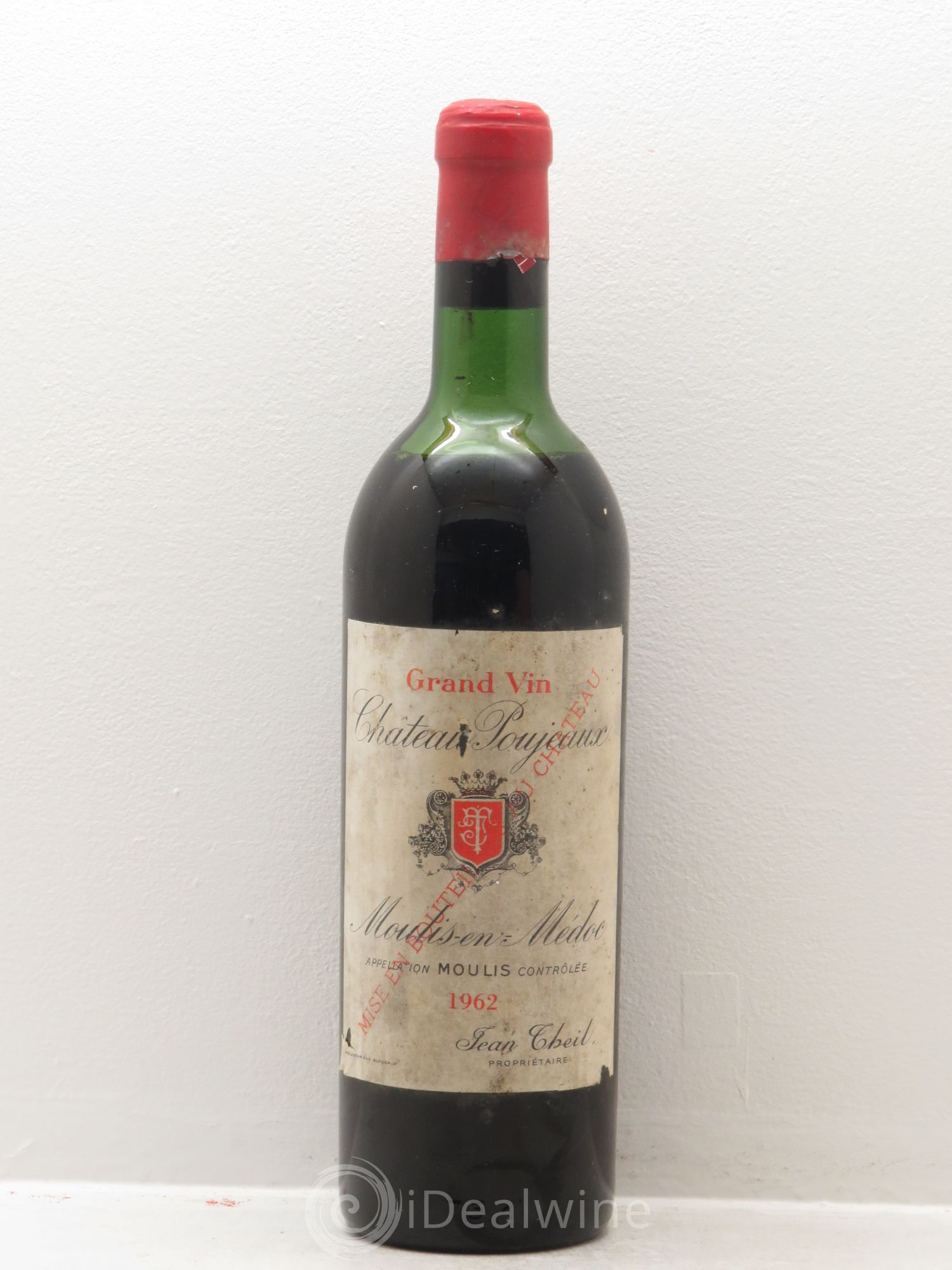 Château Poujeaux 1962 - Lot de 1 bouteille - 0