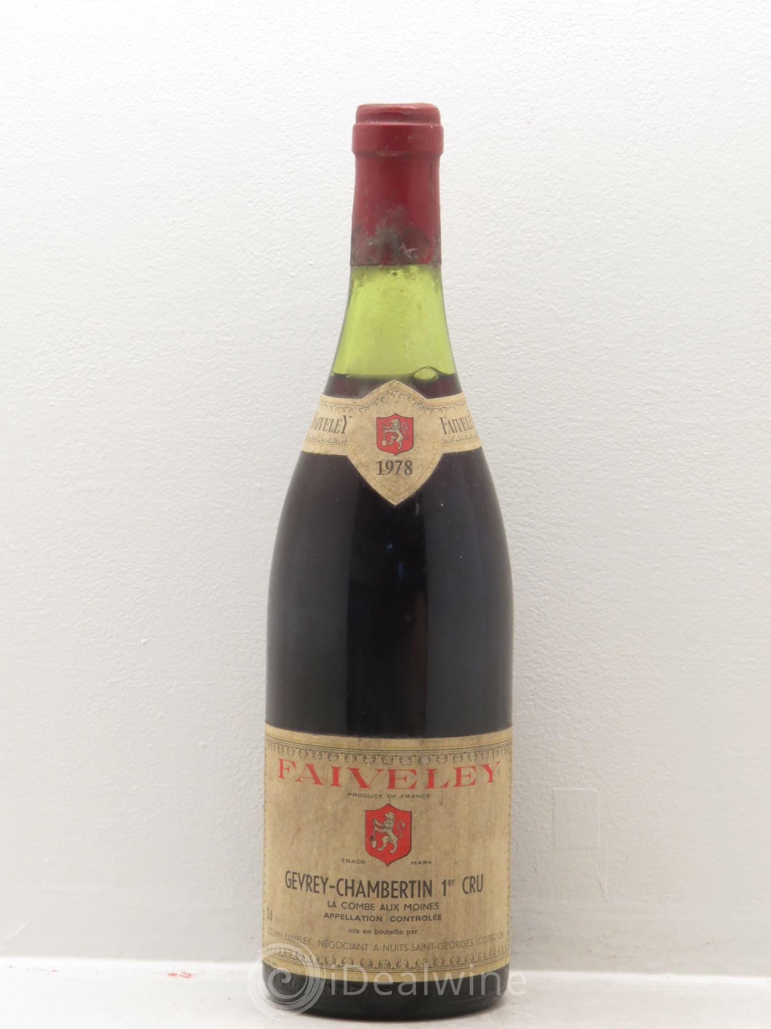 Gevrey-Chambertin 1er Cru La Combe aux moines Faiveley 1978 - Lot de 1 bouteille - 0