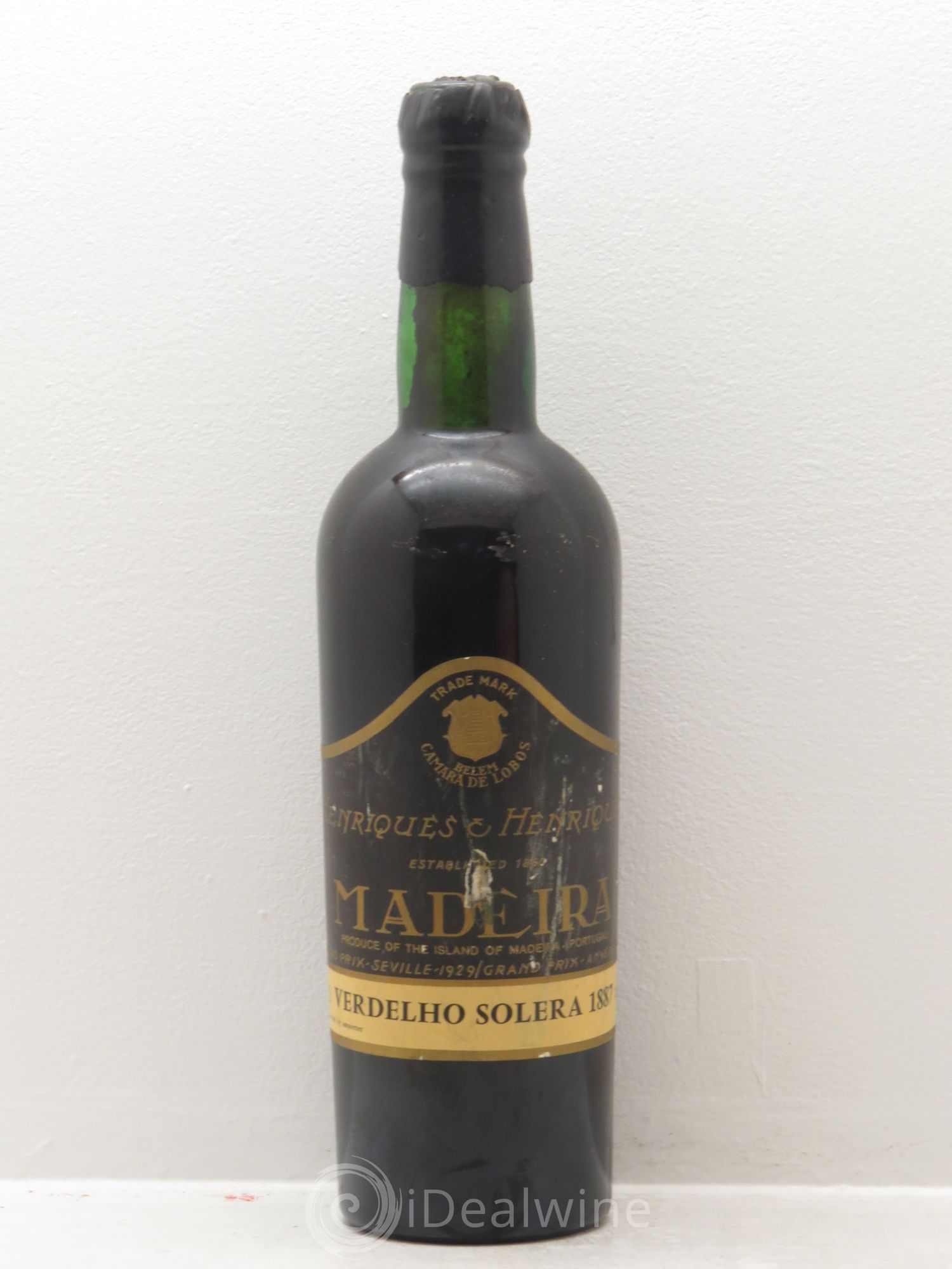 Madère Henriques Verdhelo Solera 1887 - Posten von 1 Flasche - 0