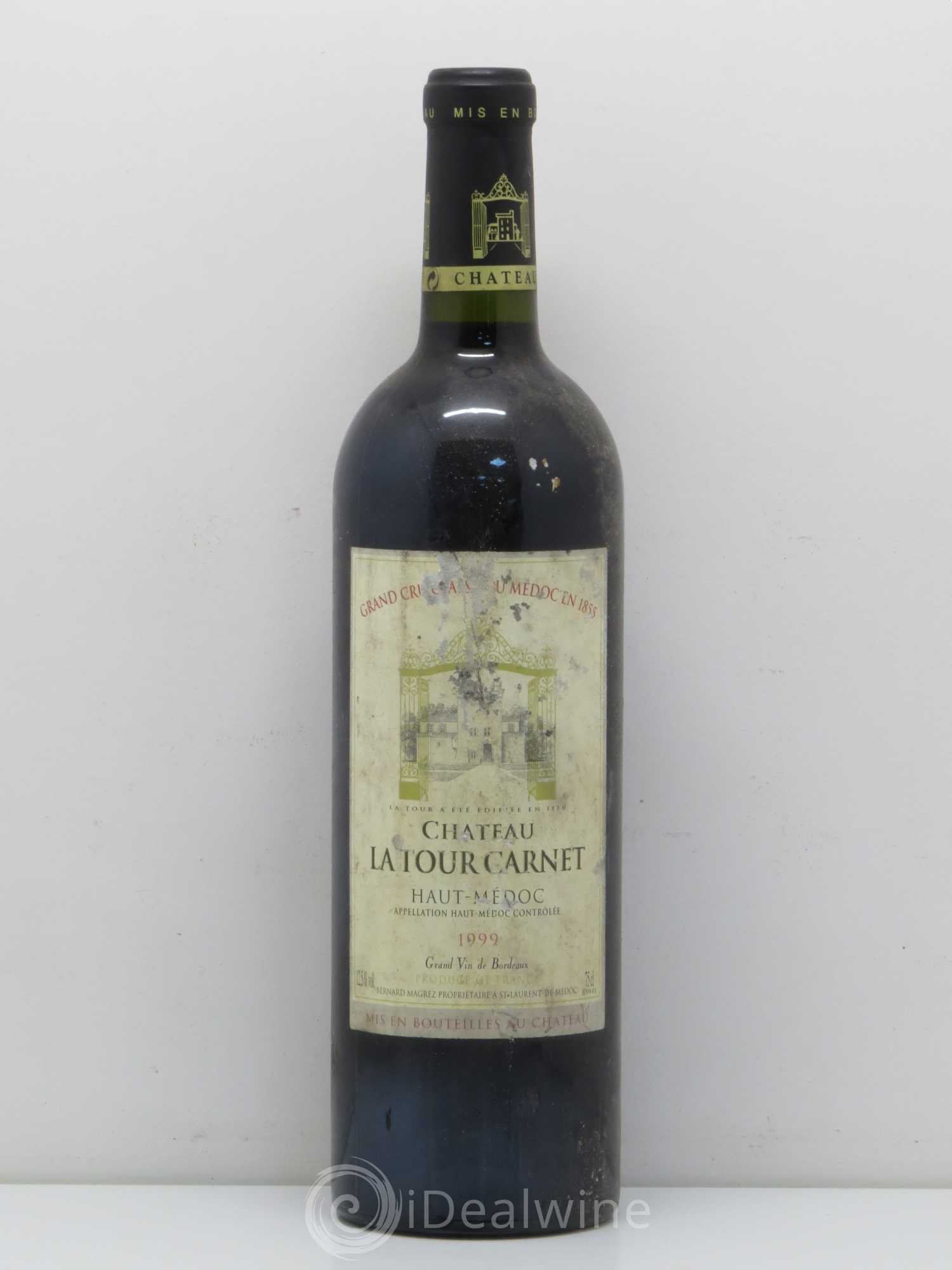Château la Tour Carnet 4ème Grand Cru Classé 1999 - Lot de 1 bouteille - 0