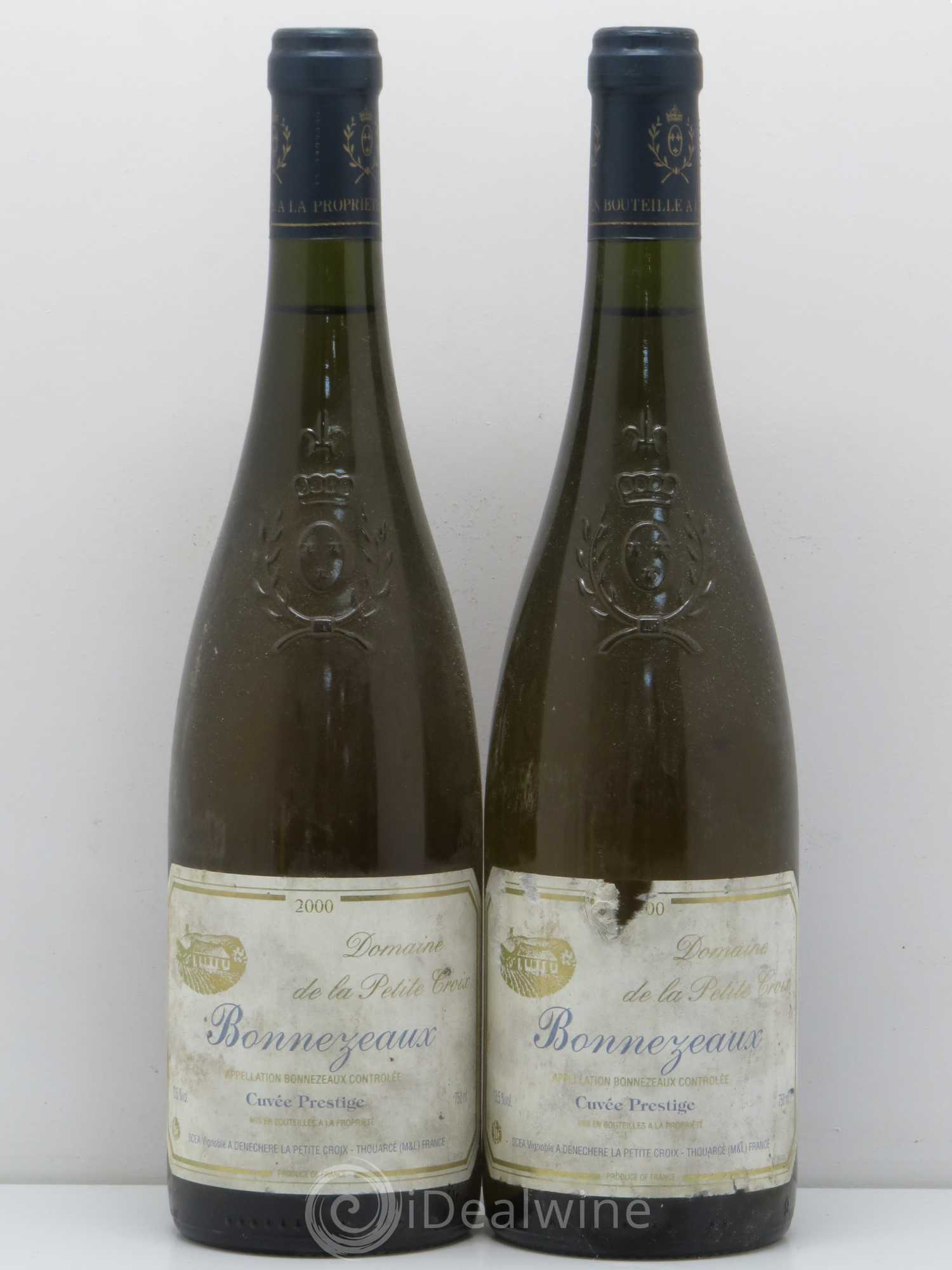 Bonnezeaux Domaine De La Petite Croix Cuvee Prestige 2000 - Lotto di 2 bottiglie - 0