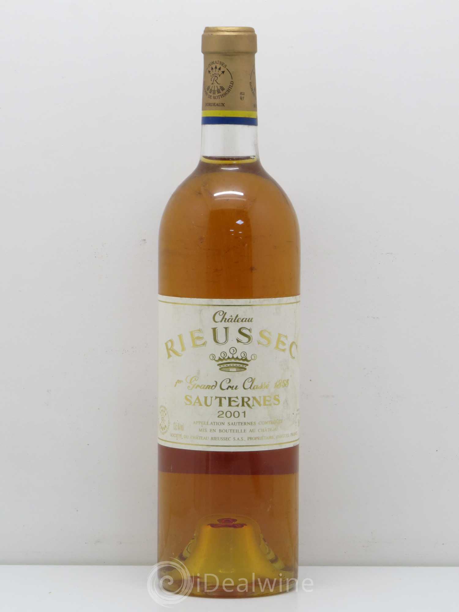 Château Rieussec 1er Grand Cru Classé 2001 - Lotto di 1 bottiglia - 0