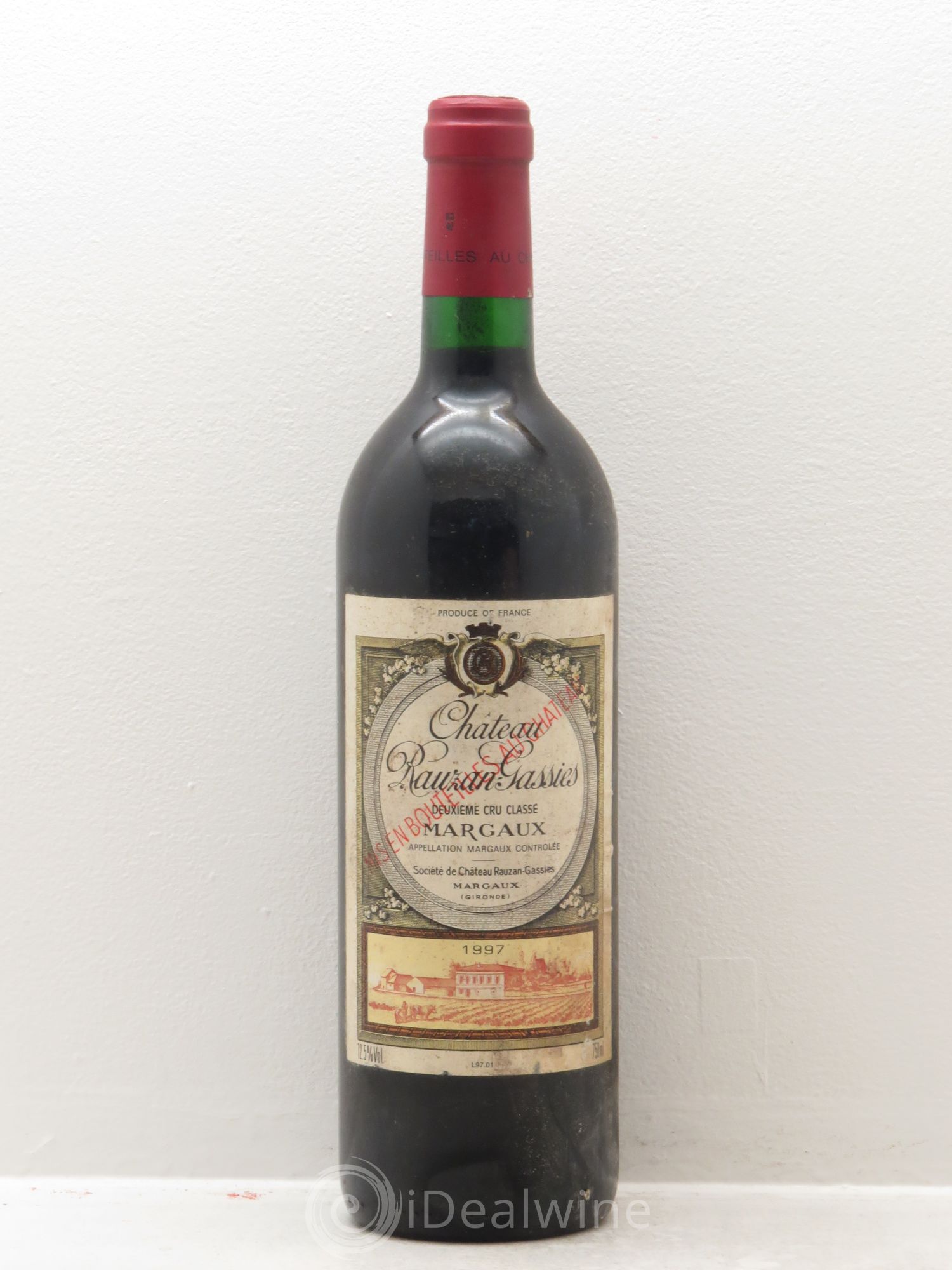 Château Rauzan-Gassies 2ème Grand Cru Classé 1997 - Lot de 1 bouteille - 0
