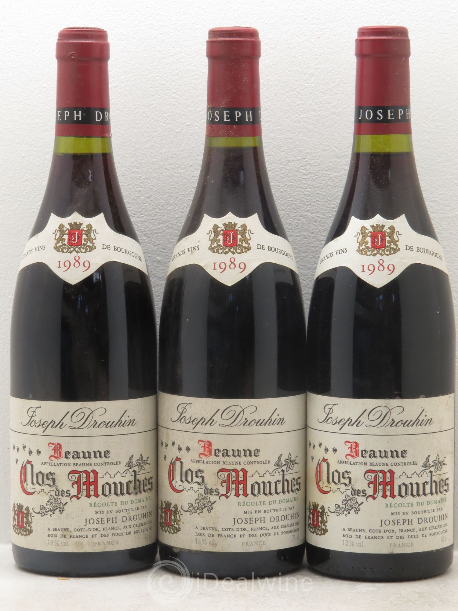 Beaune 1er Cru Clos des Mouches Joseph Drouhin 1989 - Lot de 3 bouteilles - 0