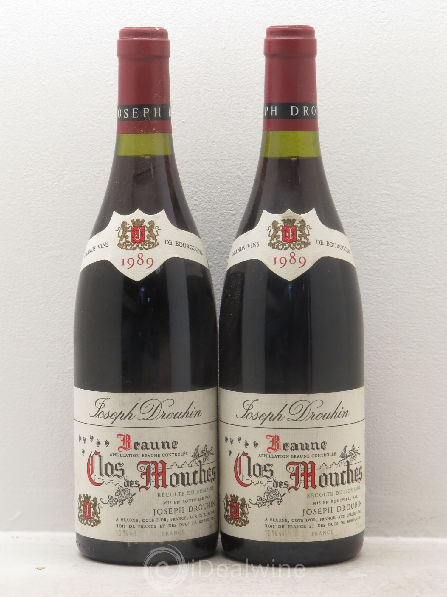 Beaune 1er Cru Clos des Mouches Joseph Drouhin 1989 - Lot de 2 bouteilles - 0