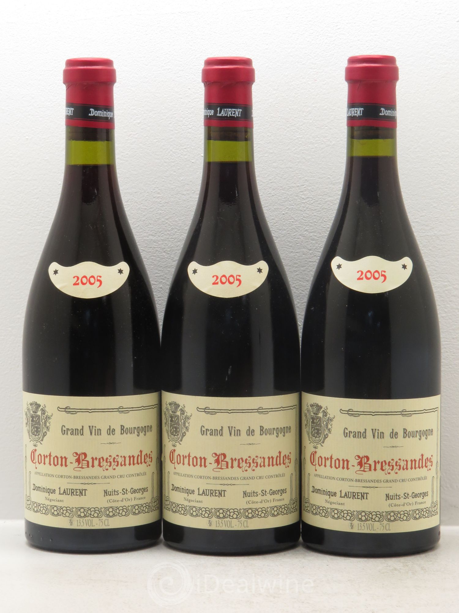 Corton Grand Cru Domaine Dominique Laurent 2005 - Lot de 3 bouteilles - 0