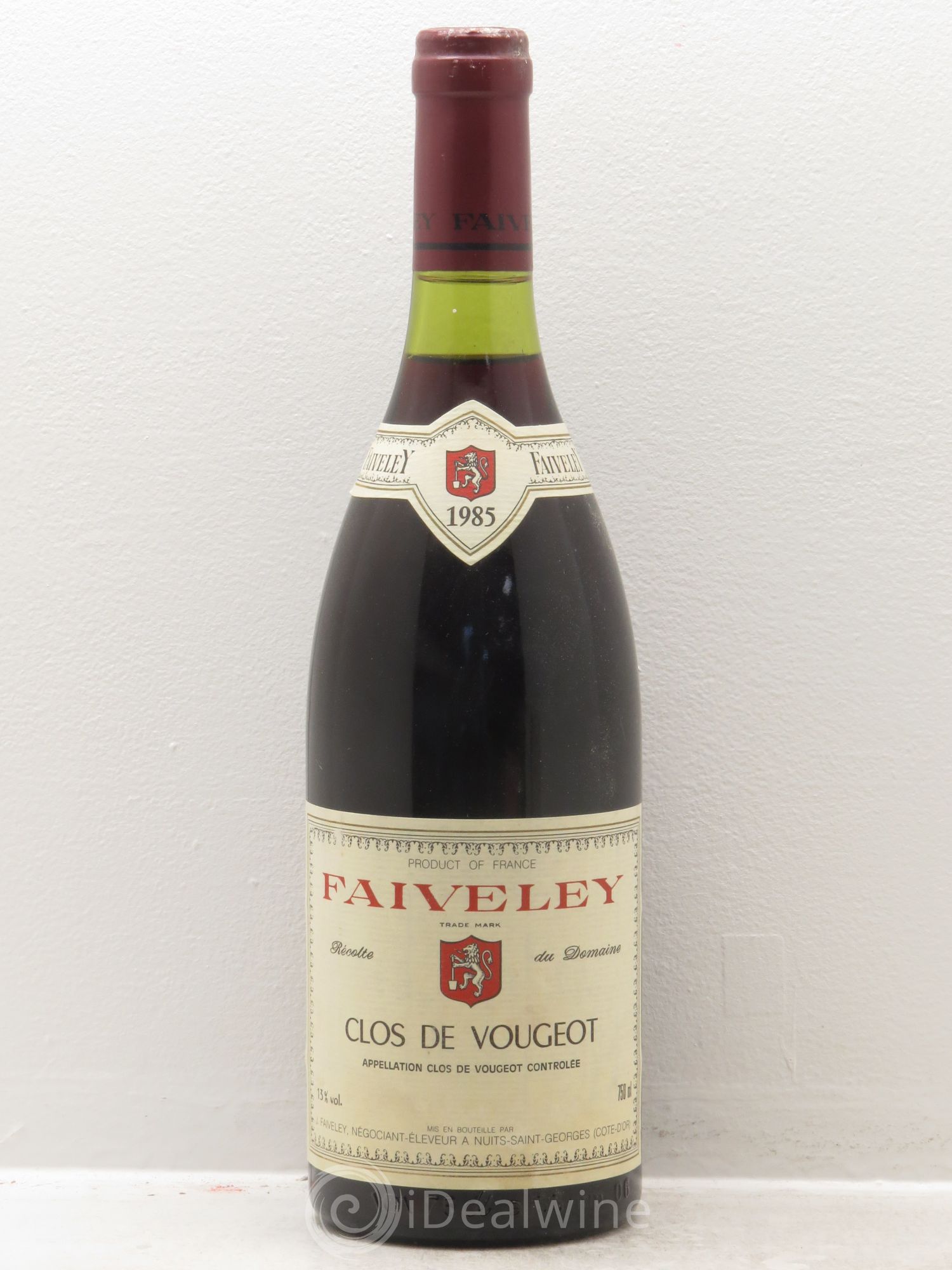 Clos de Vougeot Grand Cru Faiveley 1985 - Lot de 1 bouteille - 0
