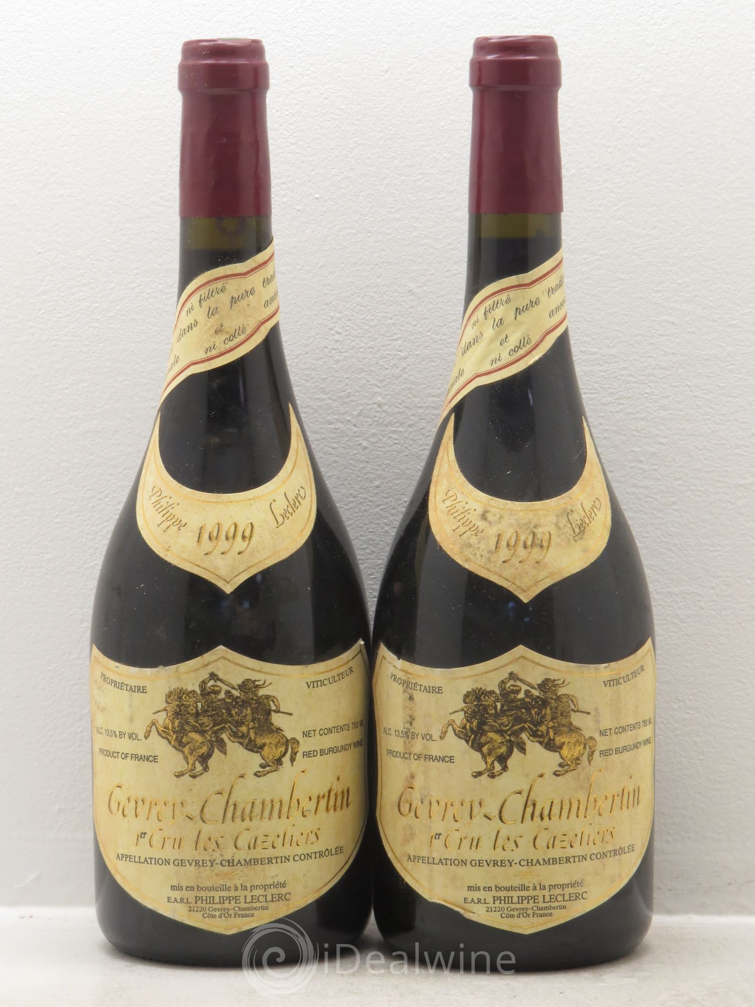Gevrey-Chambertin 1er Cru Philippe Leclerc 1999 - Lot de 2 bouteilles - 0
