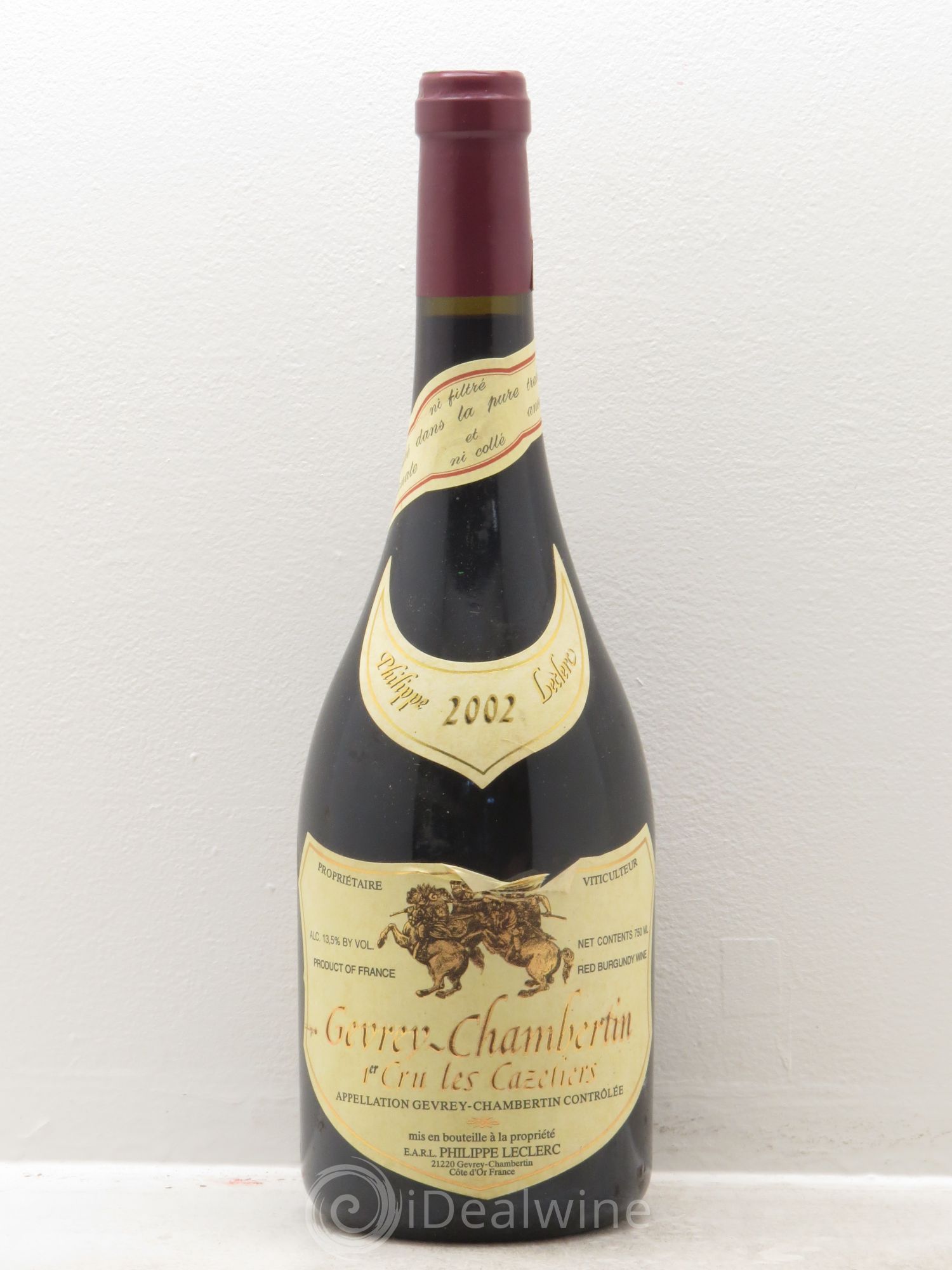 Gevrey-Chambertin 1er Cru Philippe Leclerc 2002 - Lot de 6 bouteilles - 0