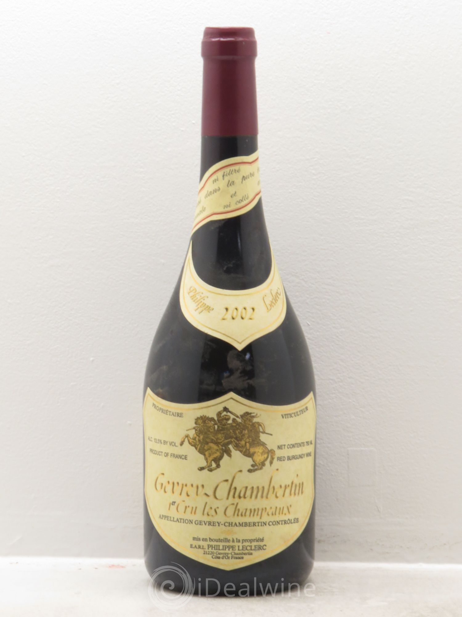 Gevrey-Chambertin 1er Cru Philippe Leclerc 2002 - Lot de 1 bouteille - 0