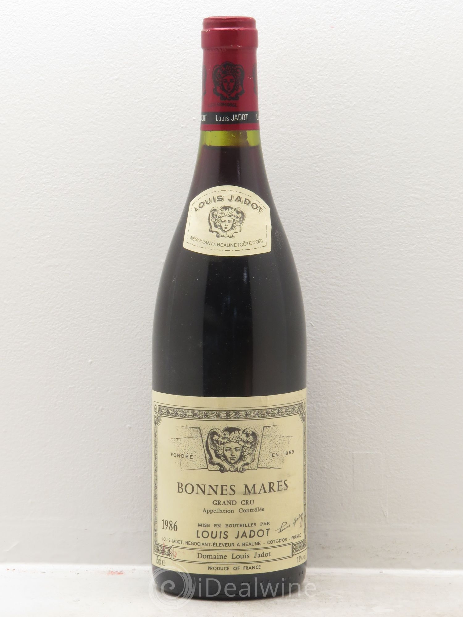 Bonnes-Mares Grand Cru Domaine Louis Jadot 1986 - Lot de 1 bouteille - 0