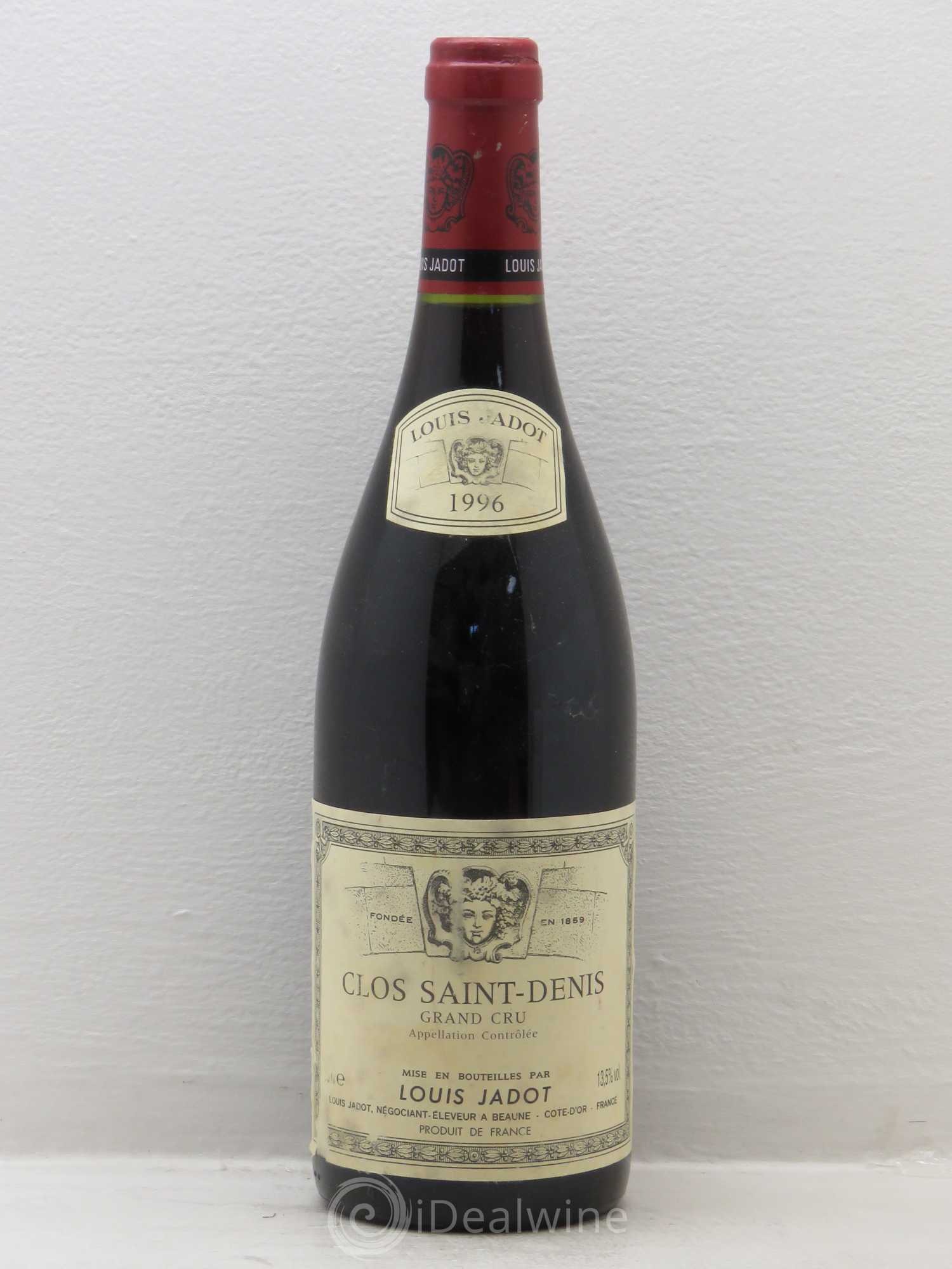 Clos Saint-Denis Grand Cru Maison Louis Jadot 1996 - Lot de 6 bouteilles - 0