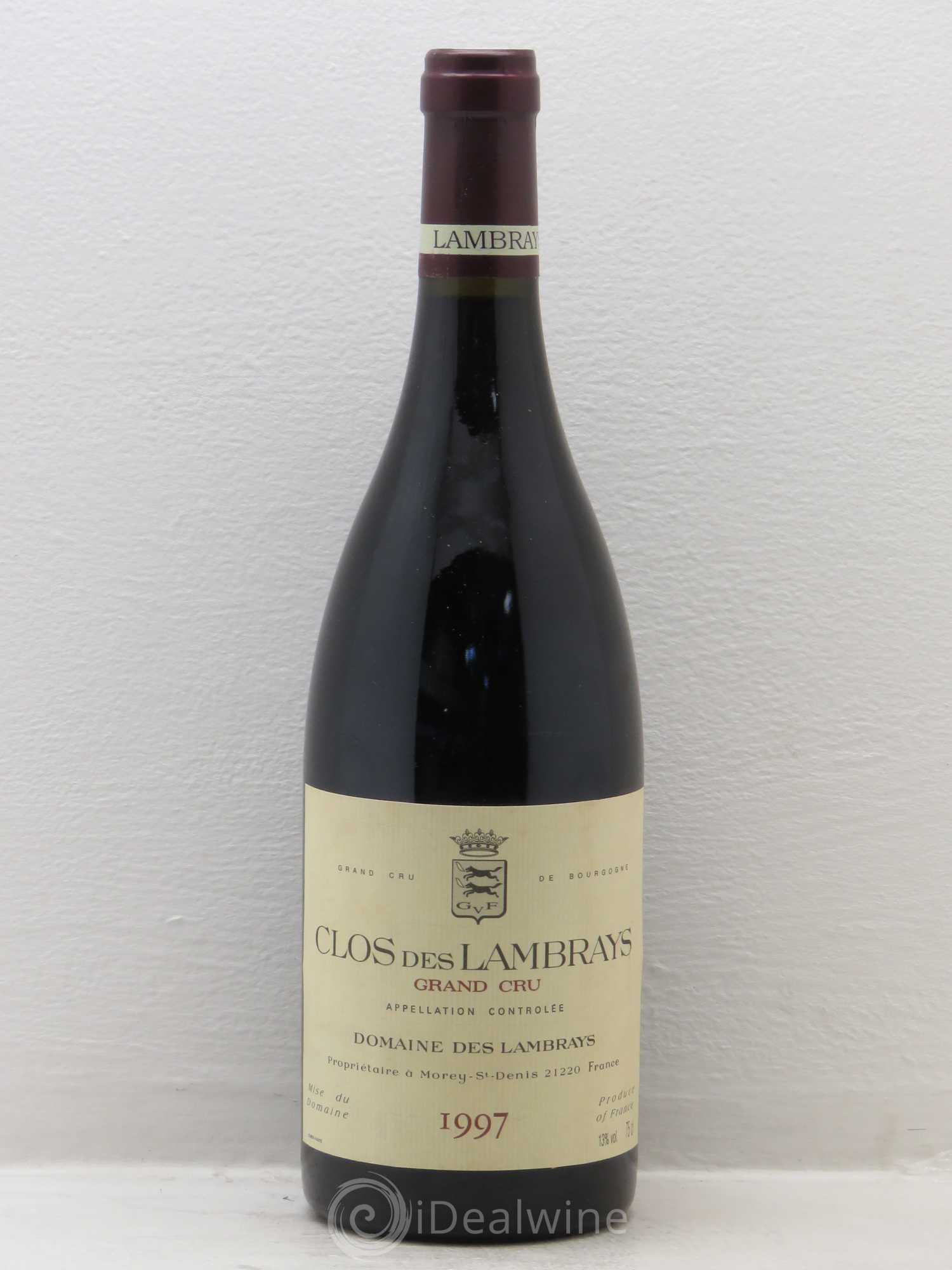 Clos des Lambrays Grand Cru Domaine des Lambrays 1997 - Lot de 6 bouteilles - 0