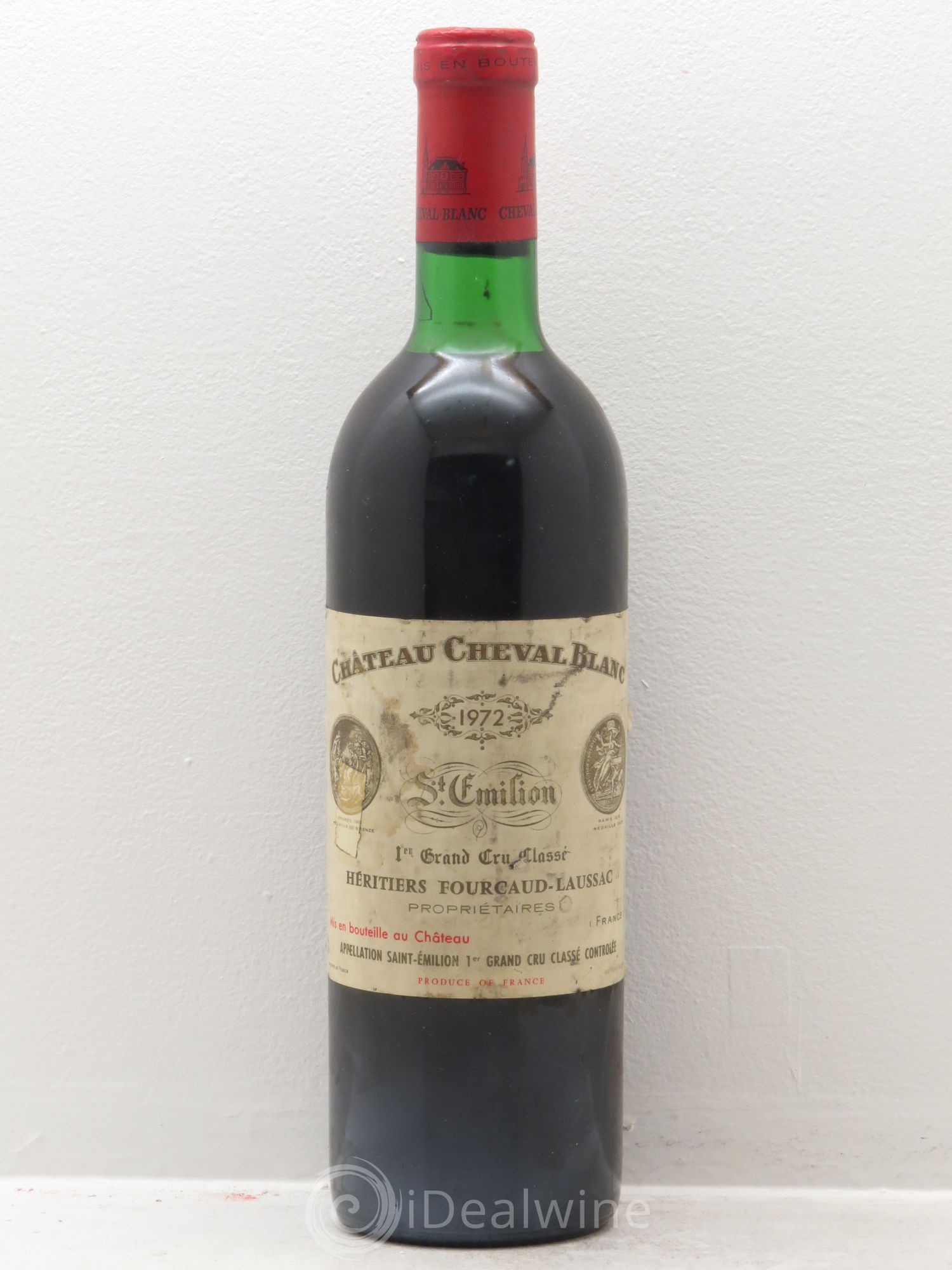Château Cheval Blanc 1er Grand Cru Classé A 1972 - Lot de 1 bouteille - 0