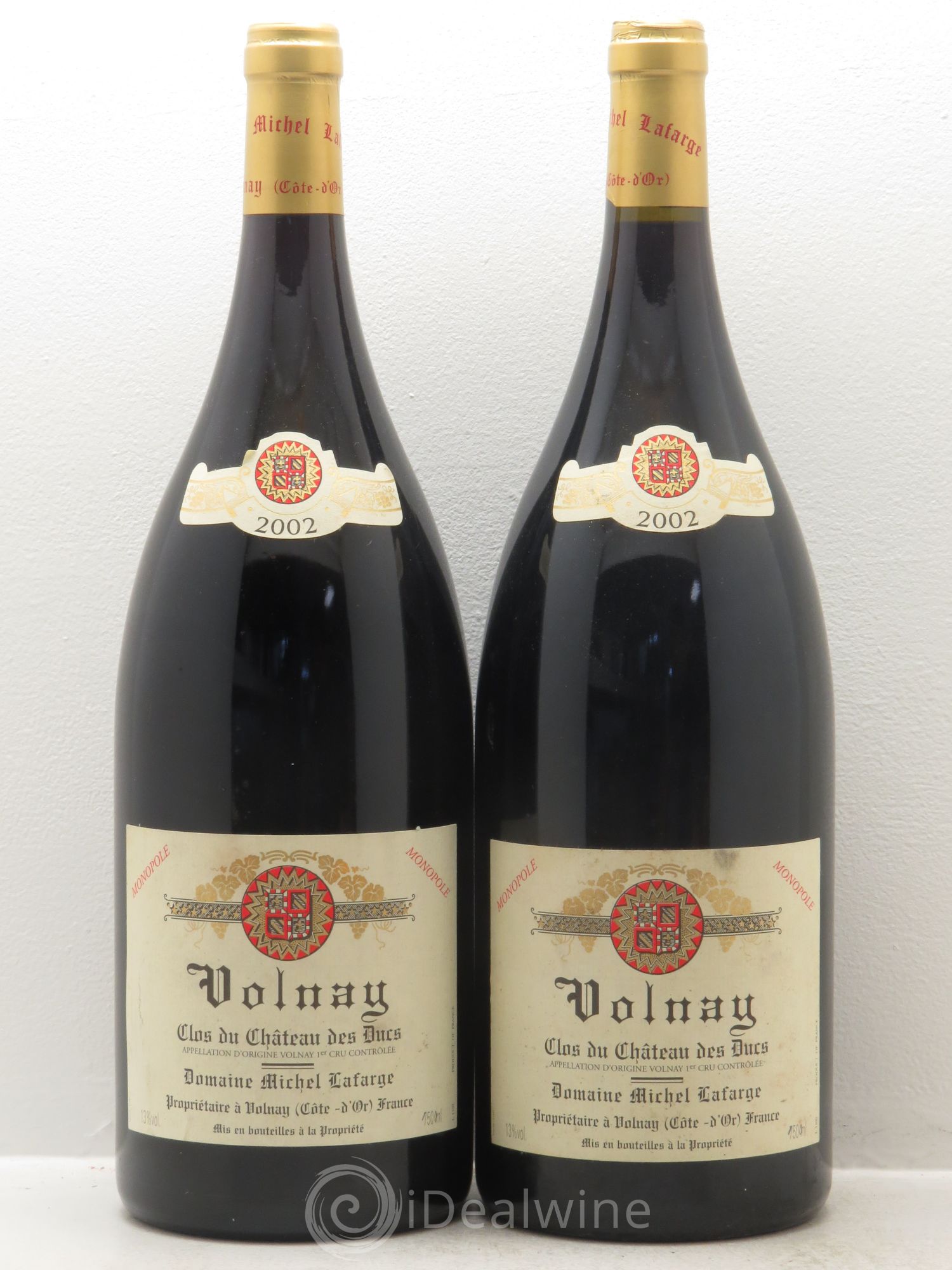 Volnay 1er Cru Clos du Château des Ducs Lafarge (Domaine) 2002 - Lot de 2 magnums - 0