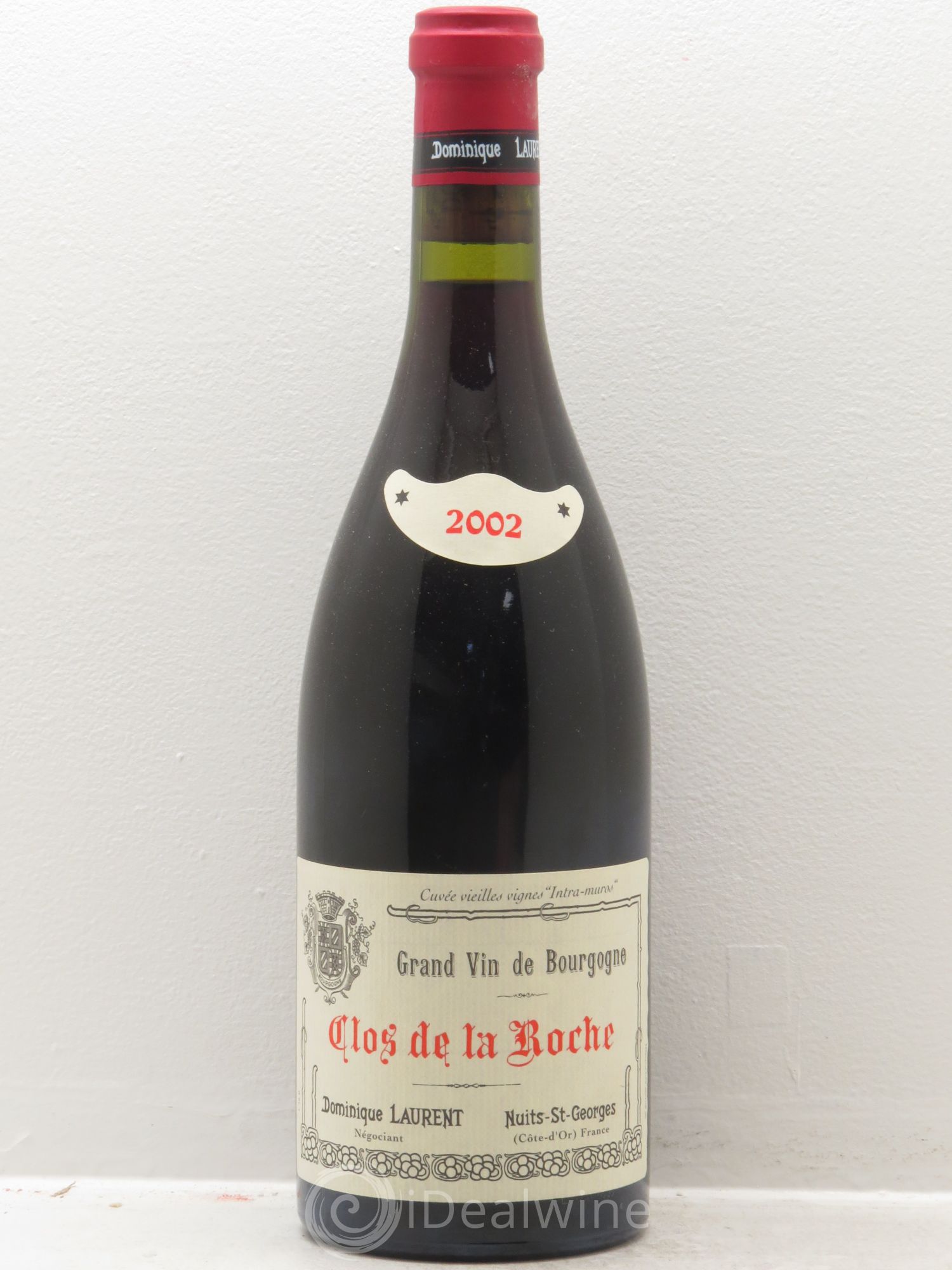 Clos de la Roche Grand Cru Vieilles vignes Intra-muros Dominique Laurent "Intra Muros" 2002 - Lot de 1 bouteille - 0
