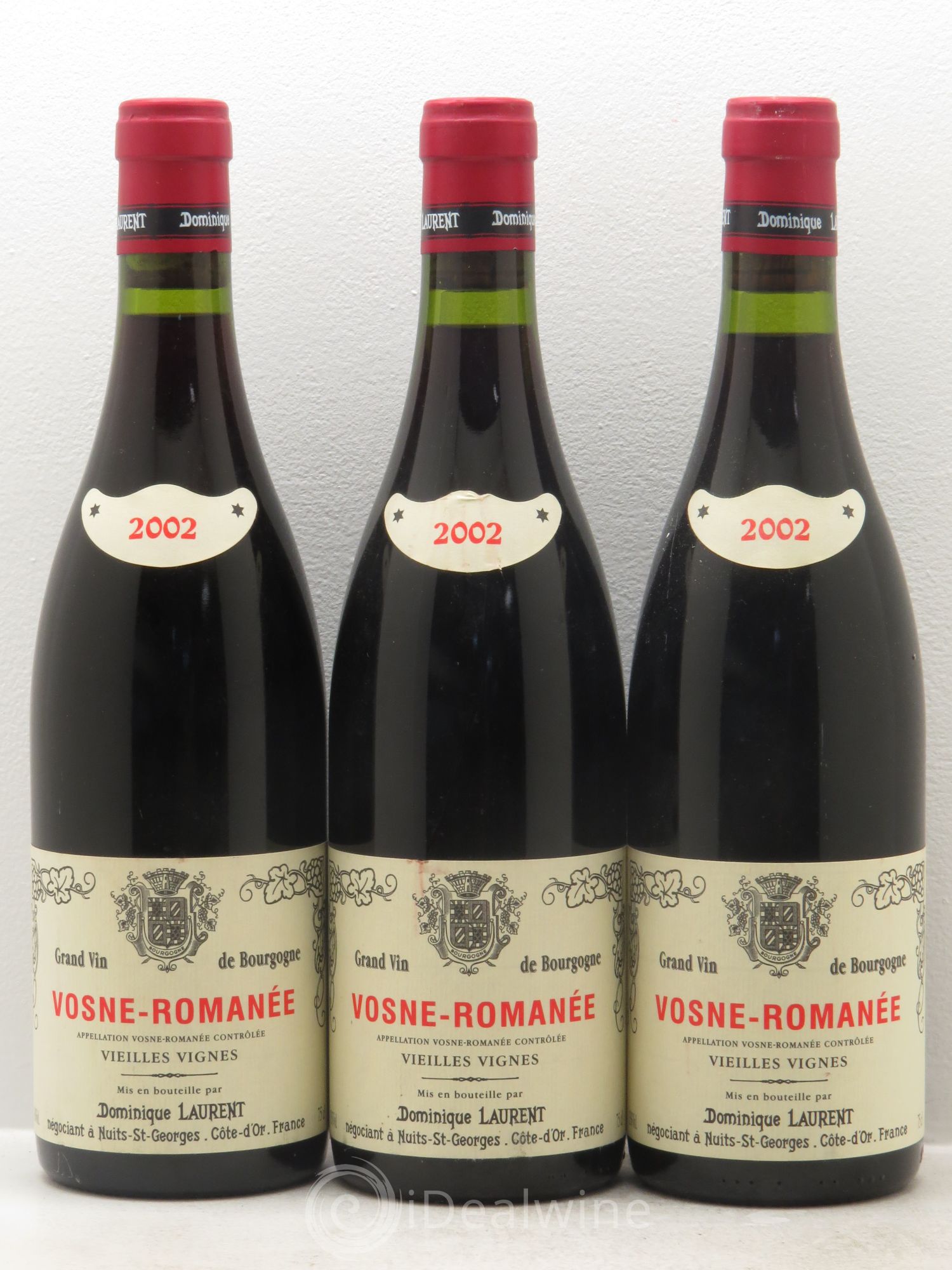 Vosne-Romanée Vieilles Vignes - Dominique Laurent 2002 - Posten von 3 Flaschen - 0