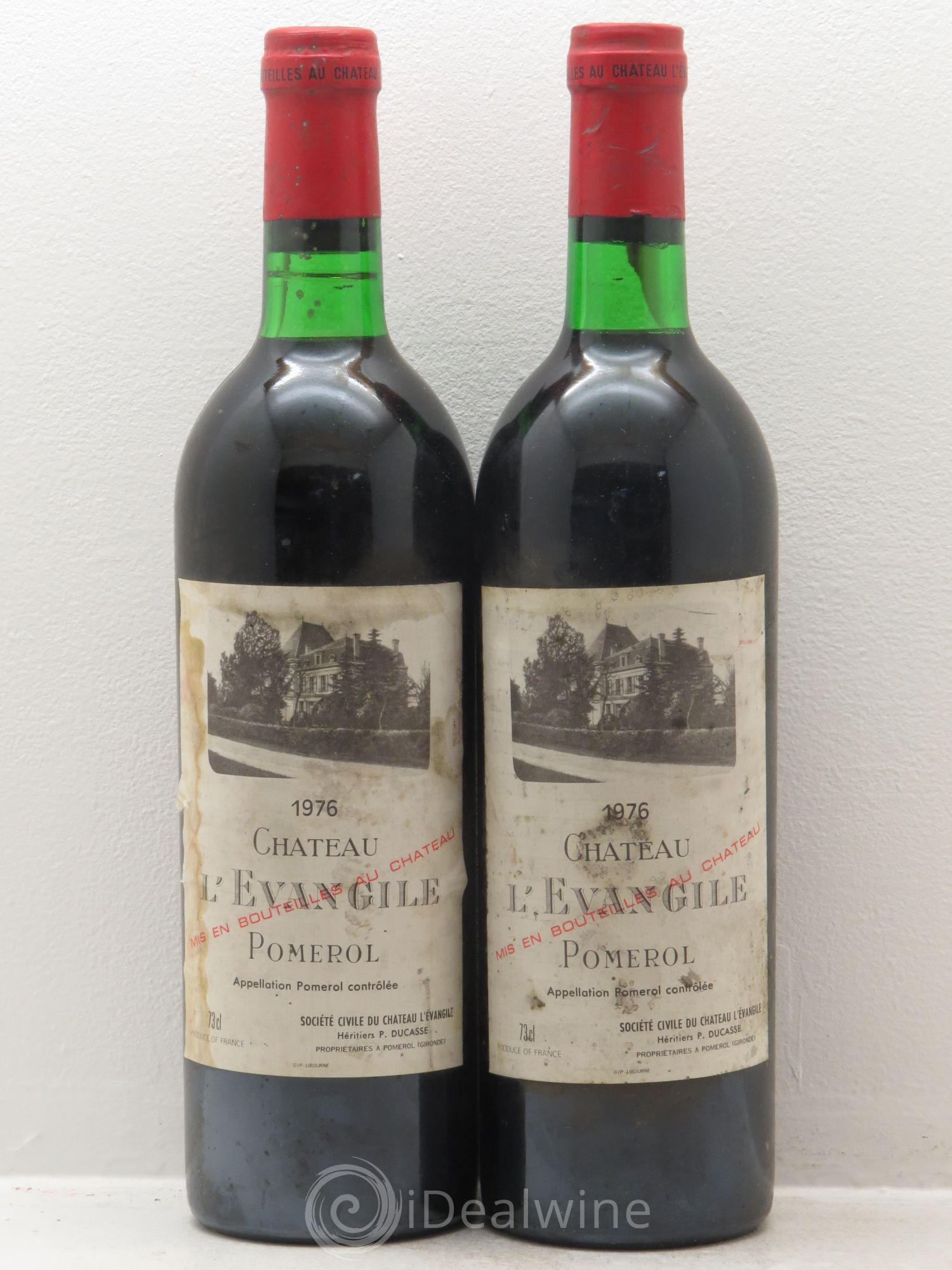 Château l' Évangile 1976 - Lot de 2 bouteilles - 0