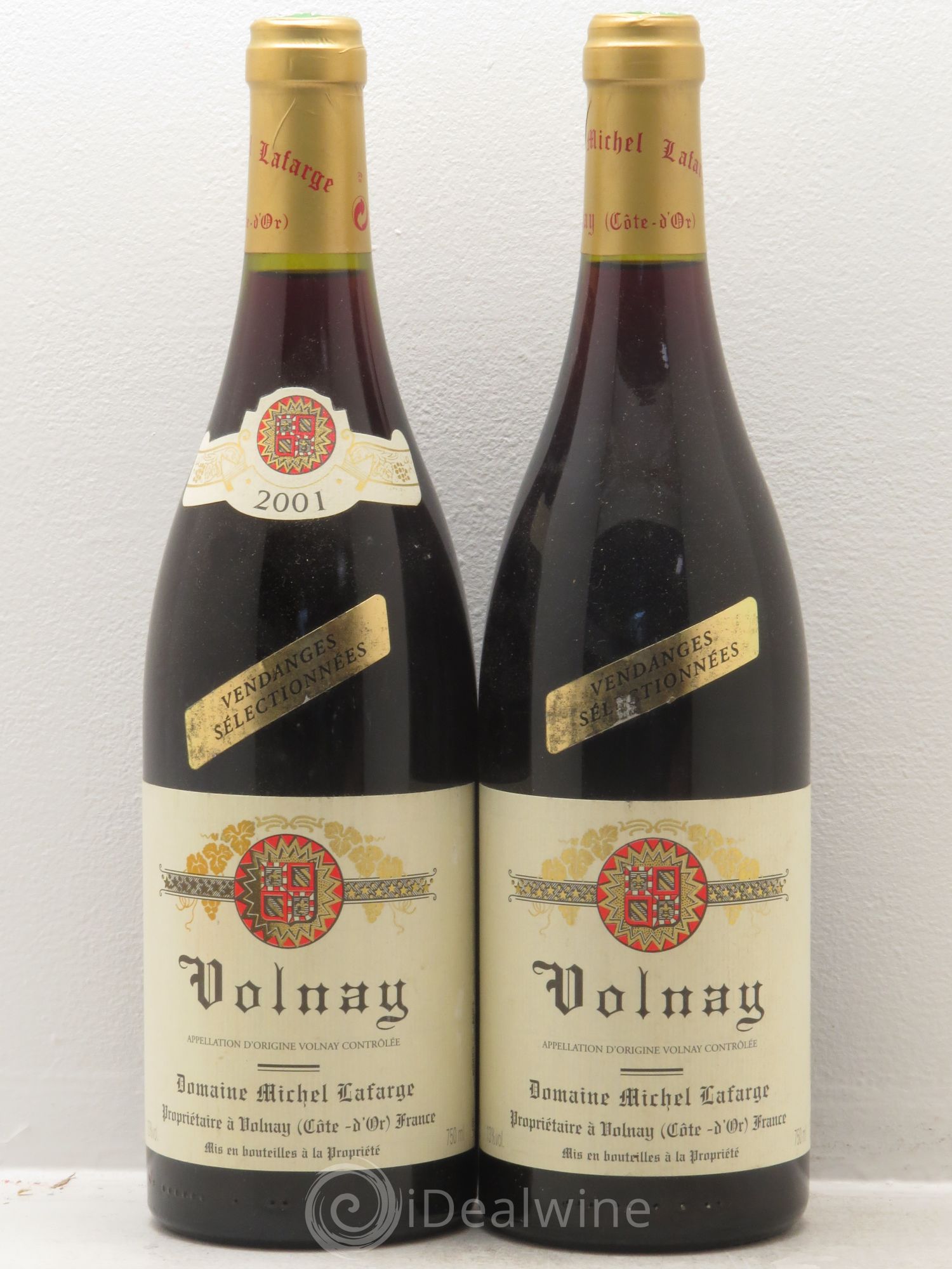 Volnay Vendanges sélectionnées Lafarge (Domaine) 2001 - Lot de 2 bouteilles - 0