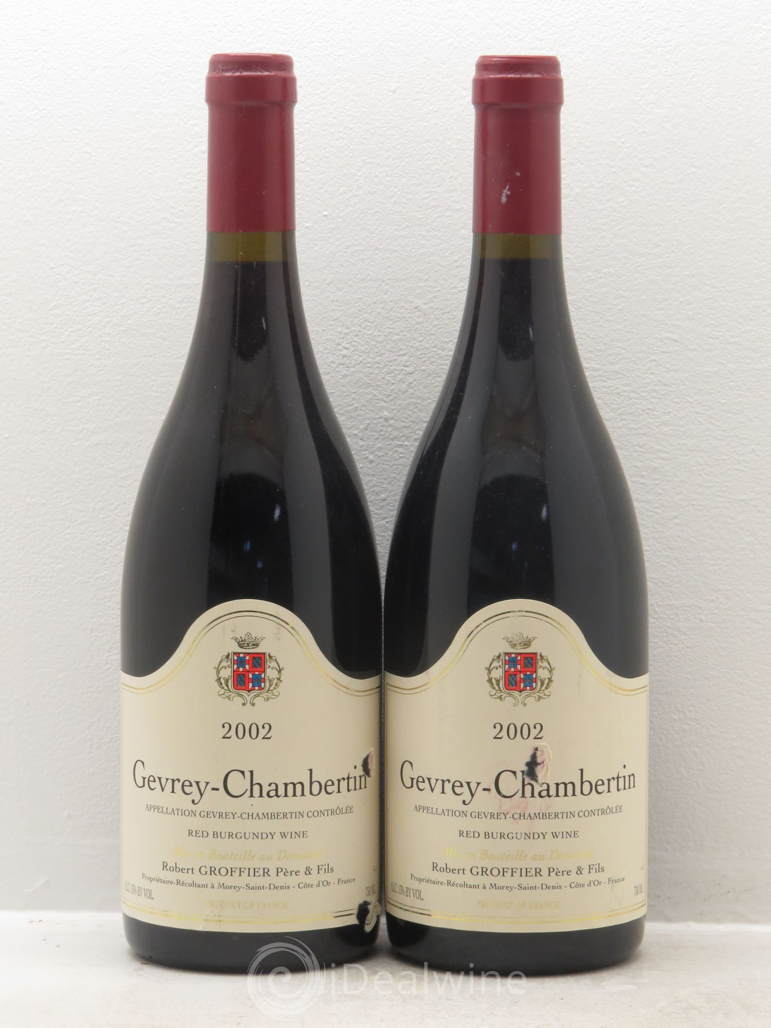 Gevrey-Chambertin 2002 - Lot de 2 bouteilles - 0