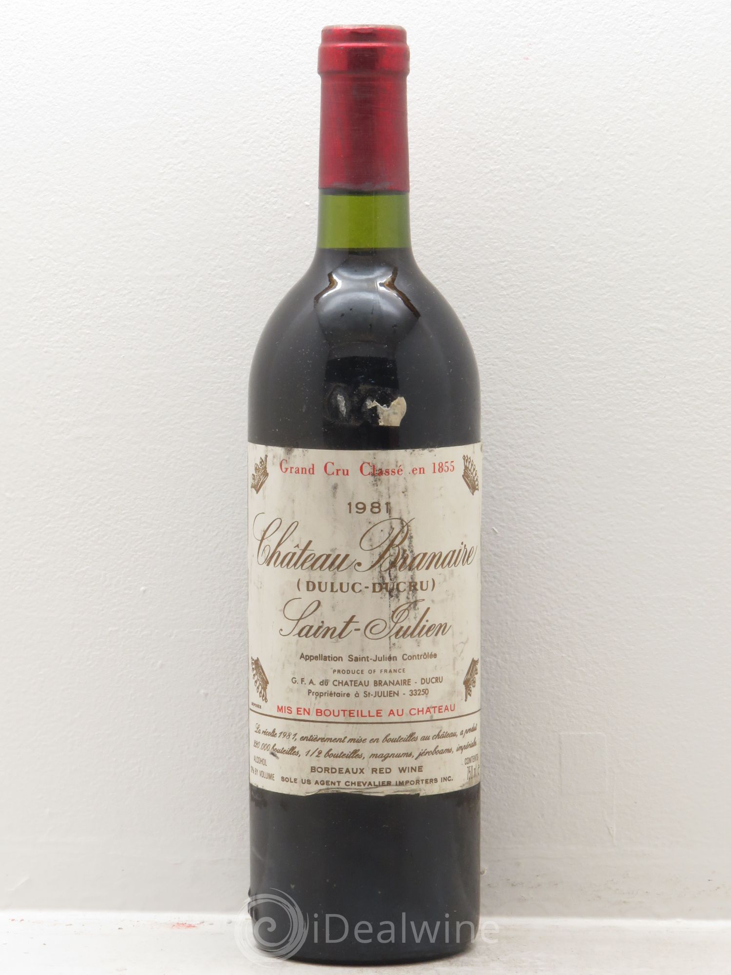Château Branaire Ducru 4ème Grand Cru Classé 1981 - Lot de 1 bouteille - 0