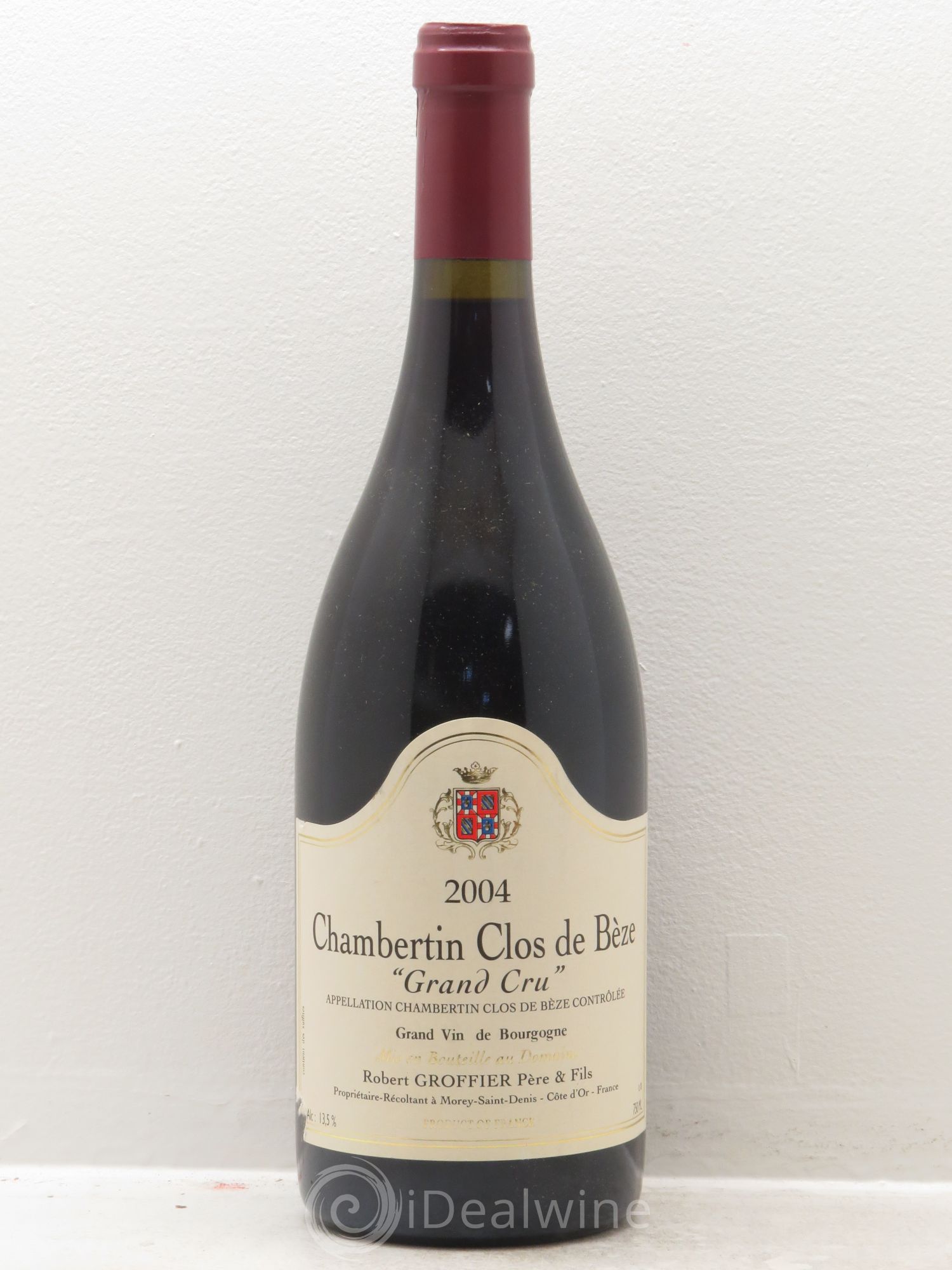 Chambertin Clos de Bèze Grand Cru Robert Groffier Père & Fils (Domaine) 2004 - Lot de 1 bouteille - 0