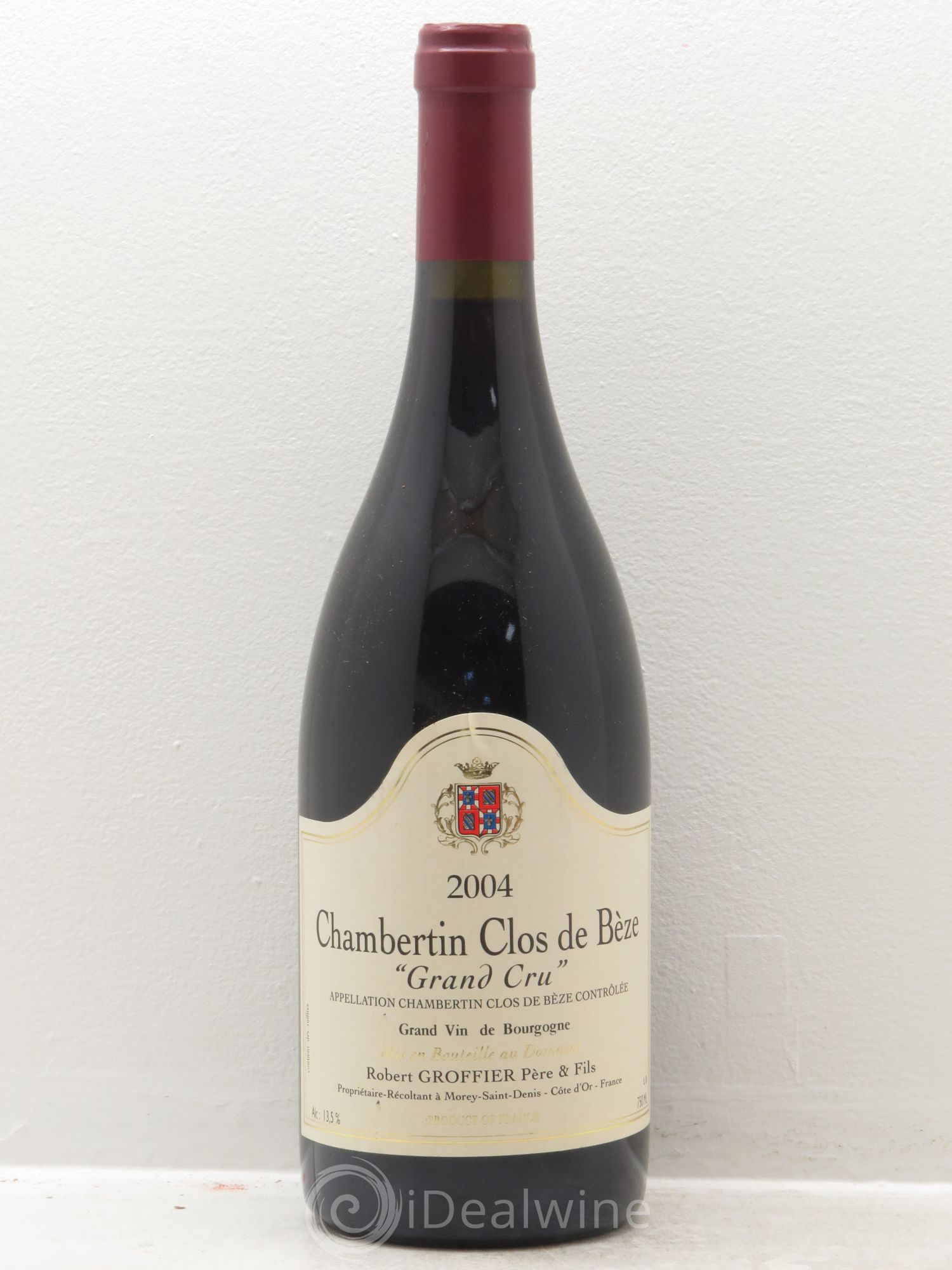 Chambertin Clos de Bèze Grand Cru Robert Groffier Père & Fils (Domaine) 2004 - Lot de 1 bouteille - 0