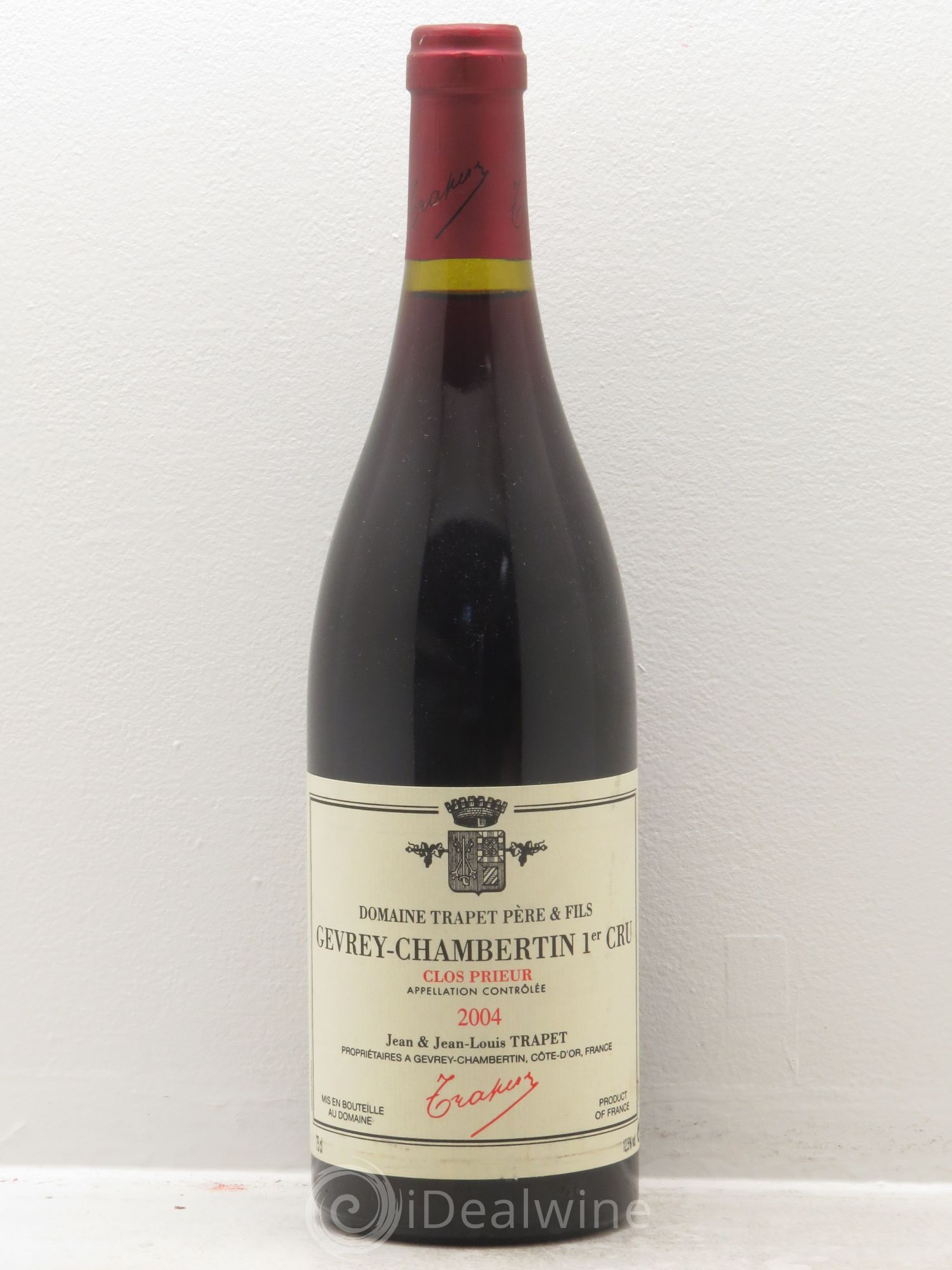 Gevrey-Chambertin 1er Cru Clos Prieur Domaine Trapet 2004 - Lot de 1 bouteille - 0