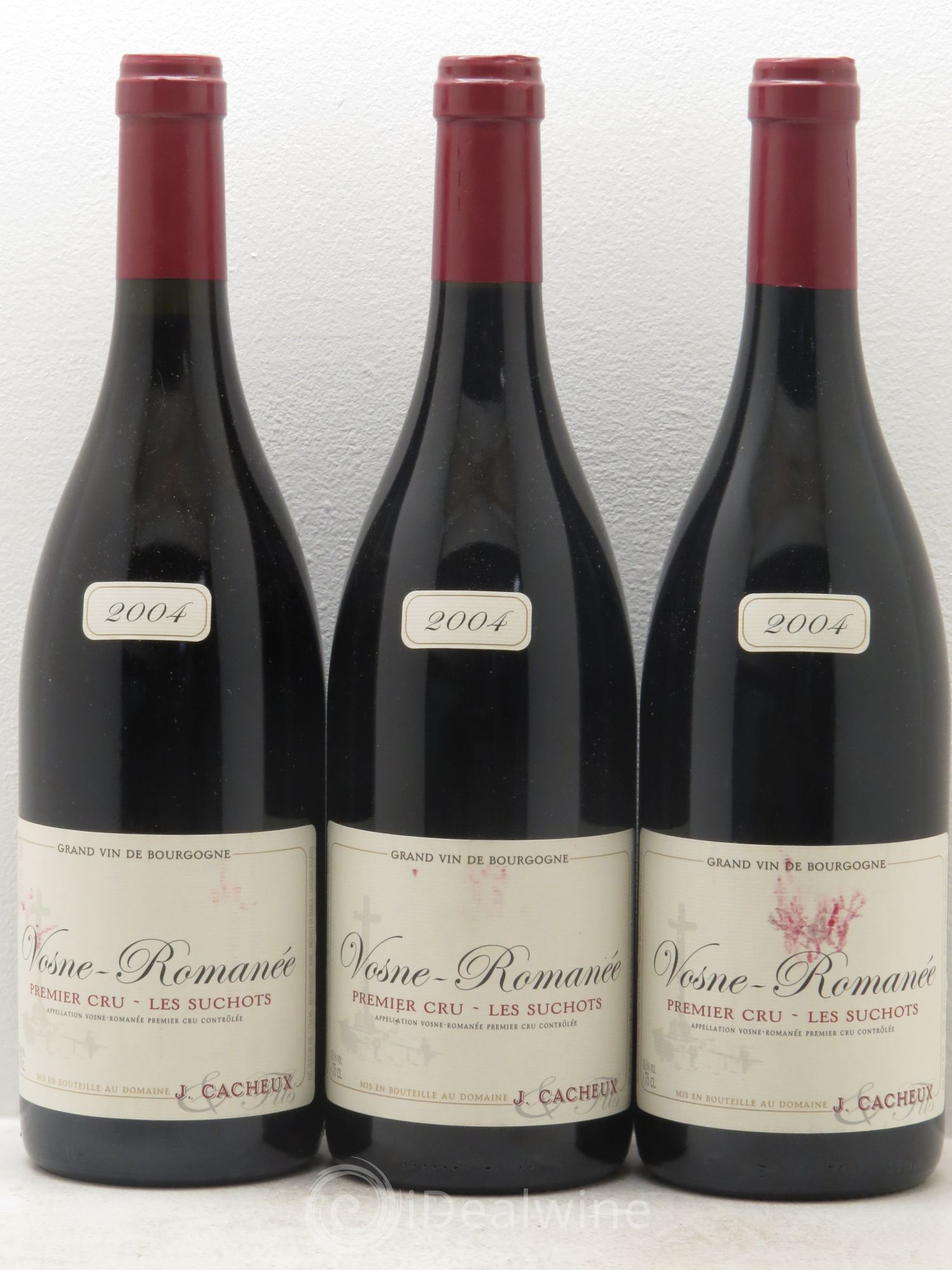 Vosne-Romanée 1er Cru Jacques Cacheux 2004 - Lot de 3 bouteilles - 0