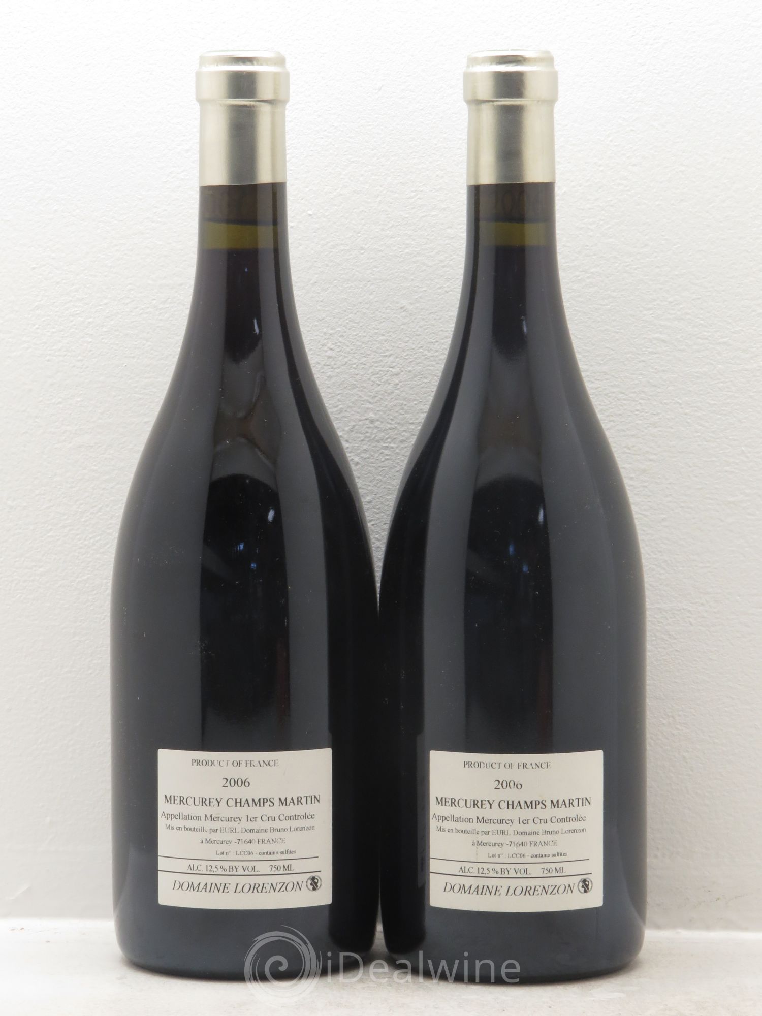 Mercurey Champs Martin Cuvée Caroline Domaine Lorenzon 2006 - Posten von 2 Flaschen - 1