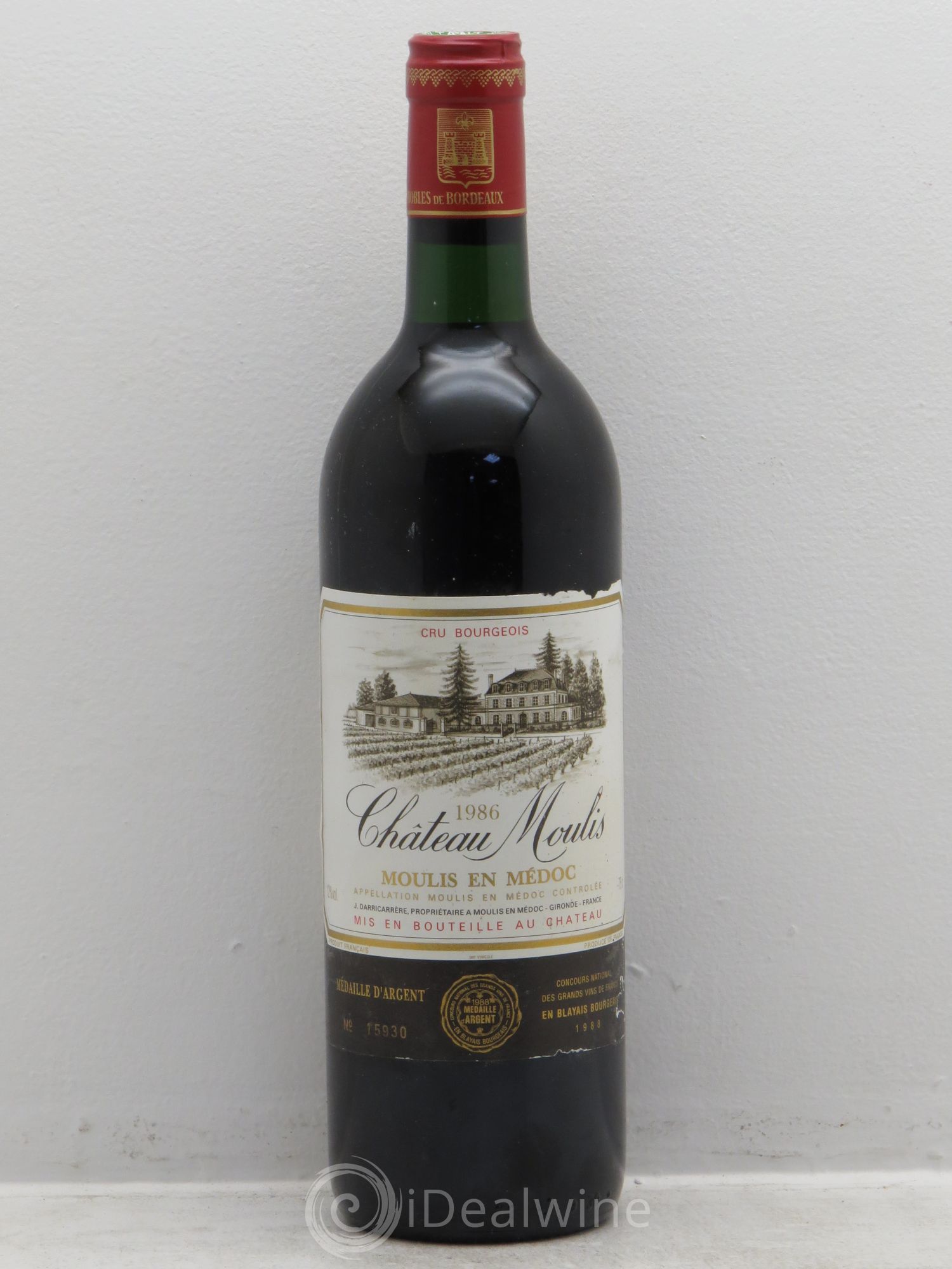 Château Moulis Château Moulis 1986 - Posten von 6 Flaschen - 0