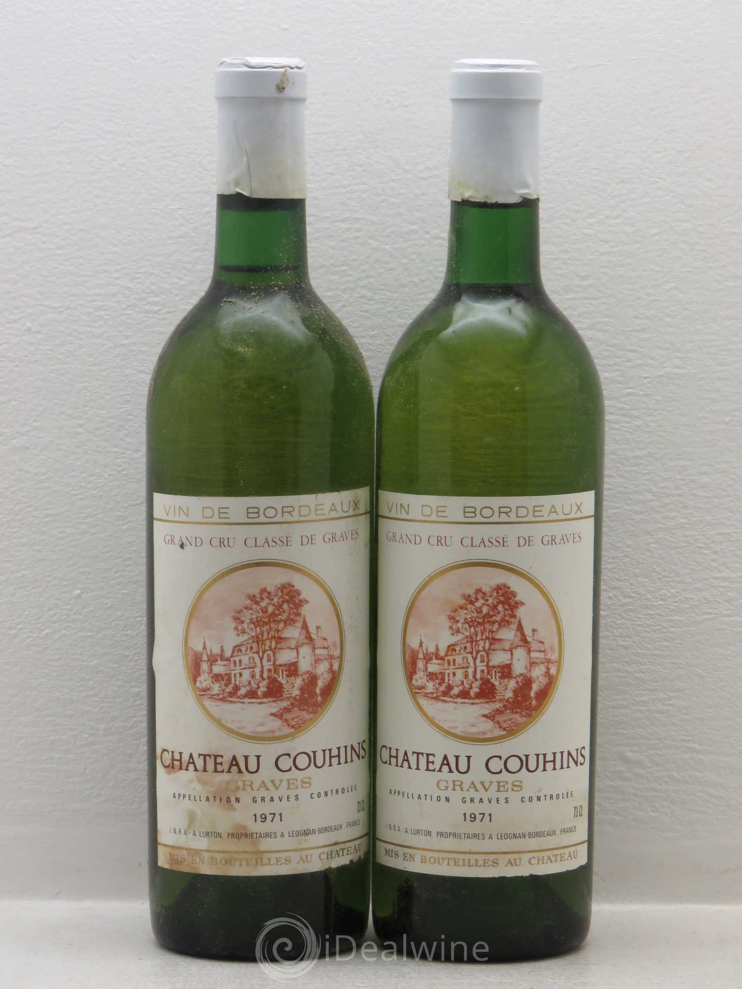 Couhins Cru Classé de Graves 1971 - Lot de 2 bouteilles - 0
