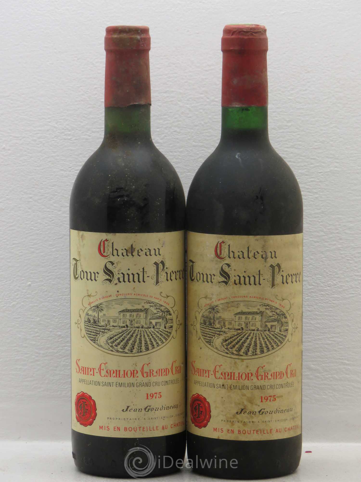 Saint-Émilion Grand Cru Château Tour Saint Pierre 1975 - Posten von 2 Flaschen - 0