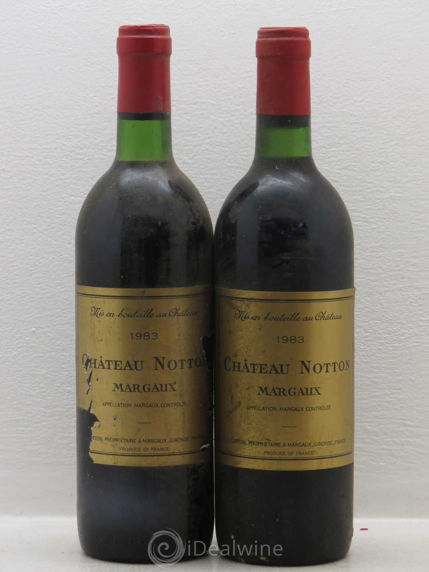 Bordeaux Château Notton Margaux 1983 - Posten von 2 Flaschen - 0