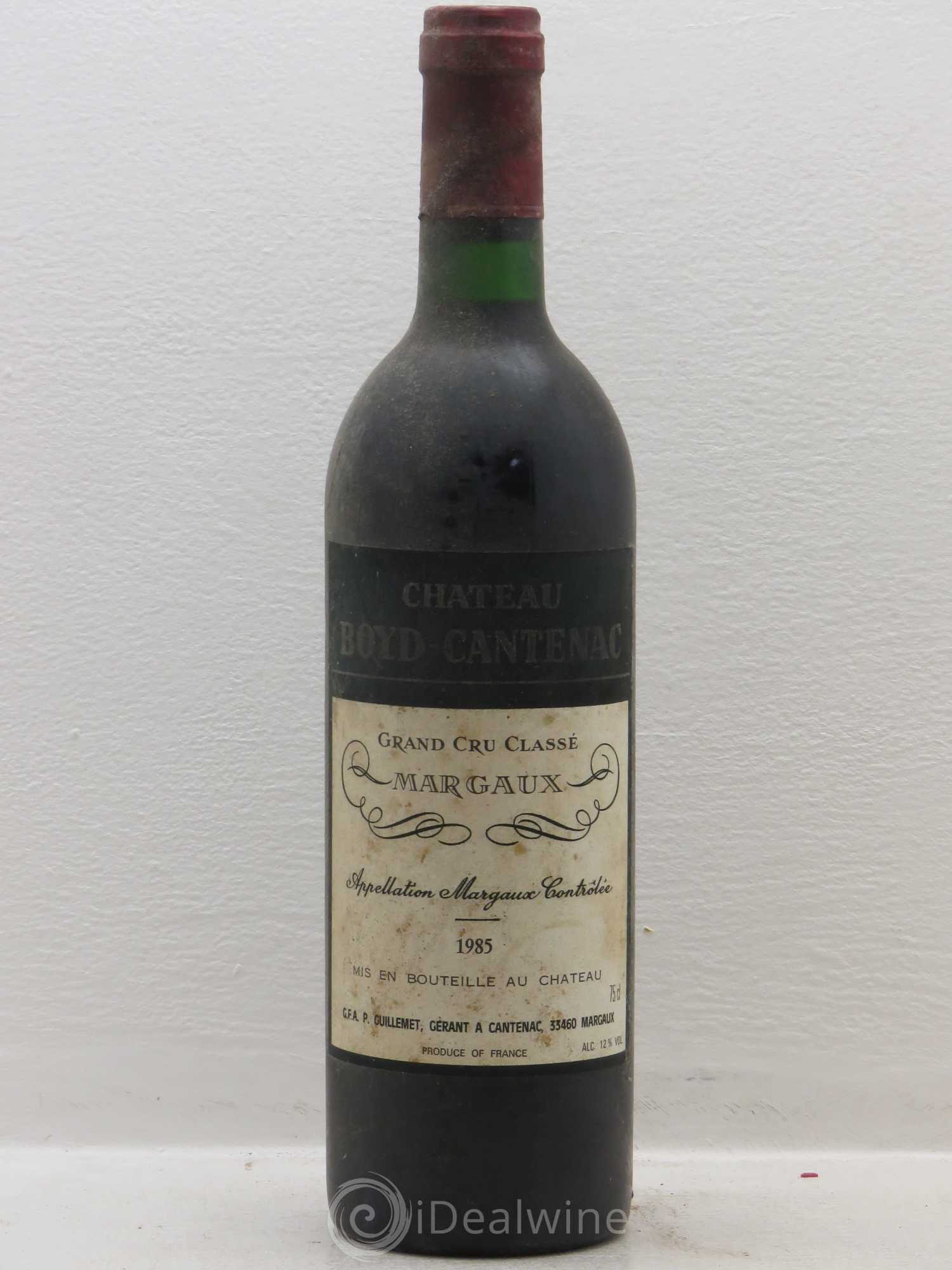 Château Boyd Cantenac 3ème Grand Cru Classé 1985 - Lot de 1 bouteille - 0