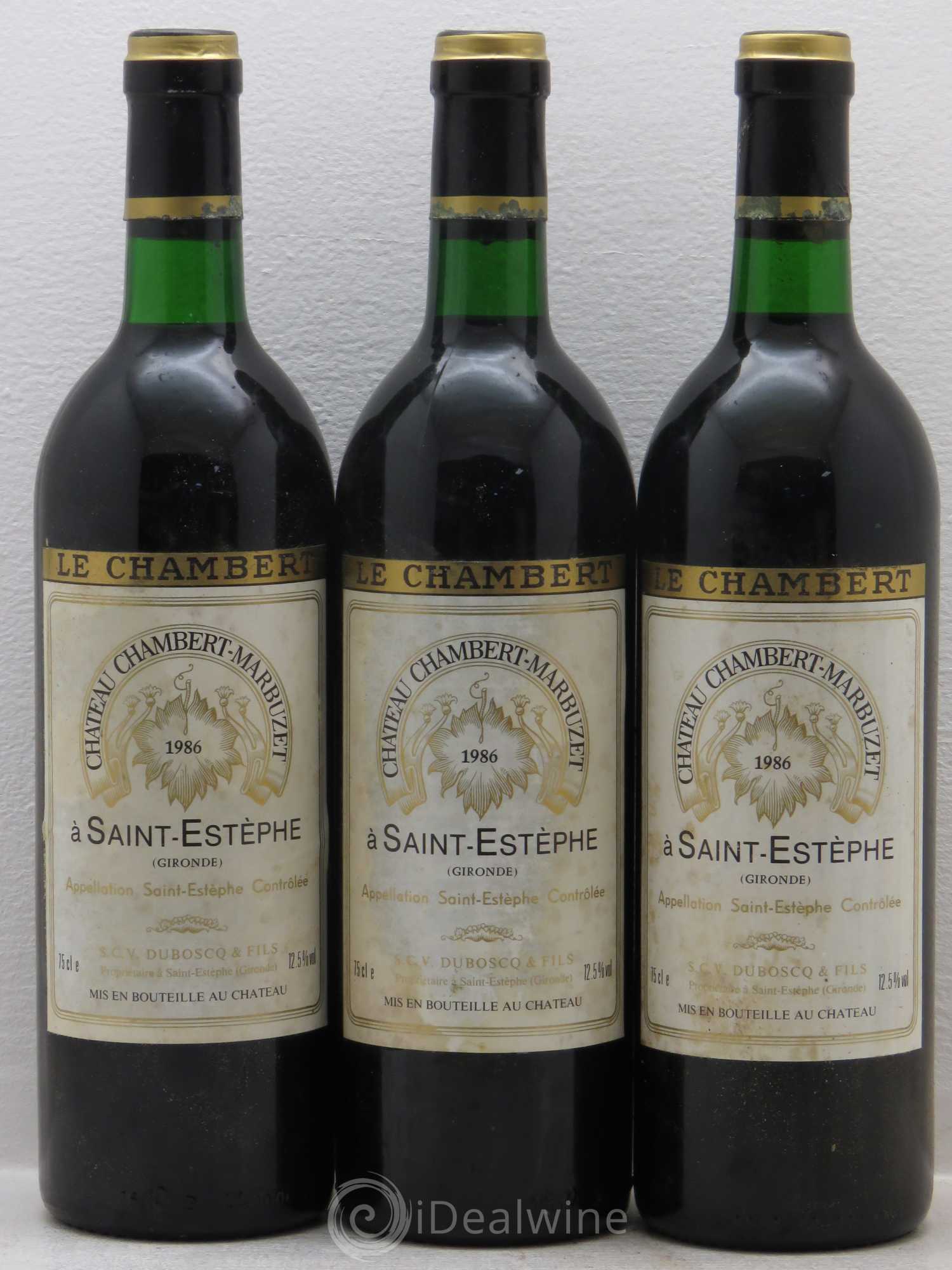Château Chambert-Marbuzet Cru Bourgeois 1986 - Lot de 6 bouteilles - 2