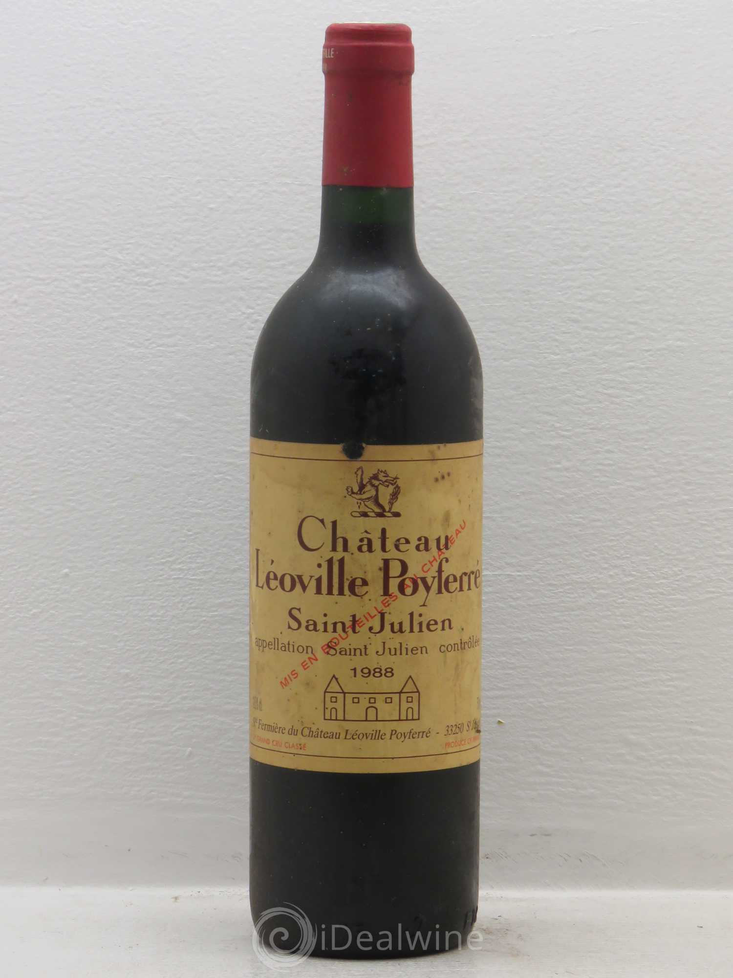 Château Léoville Poyferré 2ème Grand Cru Classé 1988 - Lot de 1 bouteille - 0