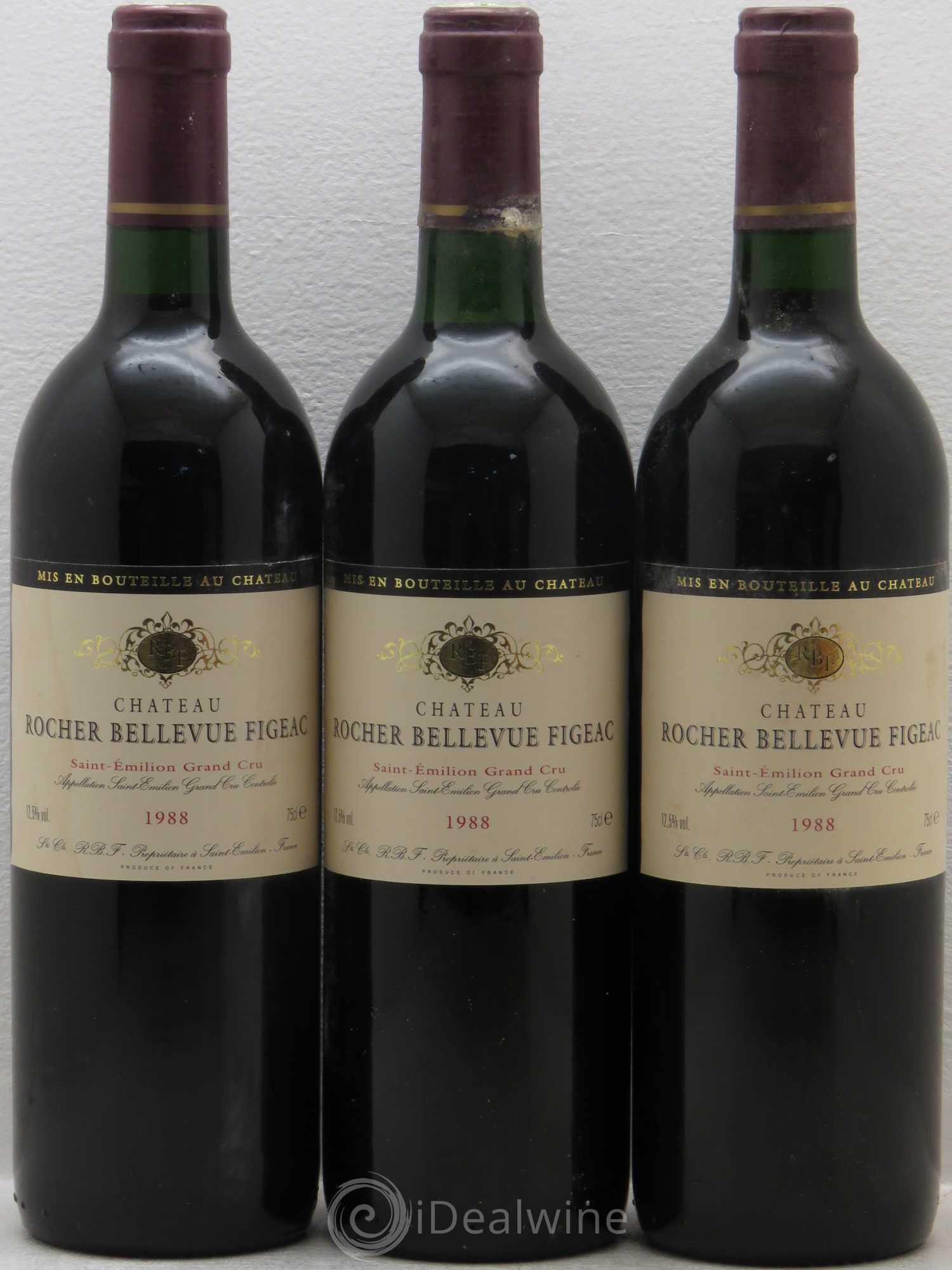 Château Rocher Bellevue Figeac 1988 - Lot de 6 bouteilles - 2