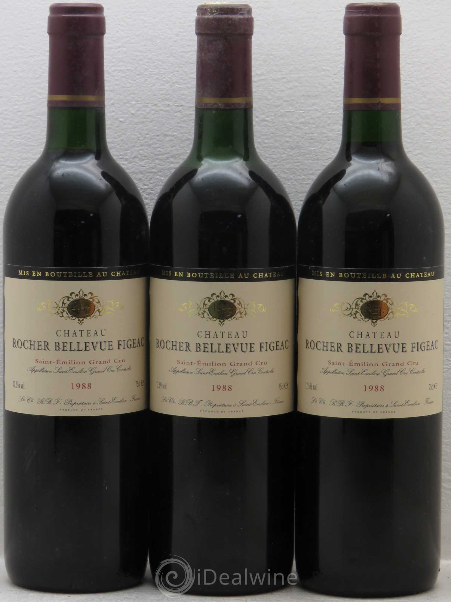 Château Rocher Bellevue Figeac 1988 - Lot de 6 bouteilles - 2