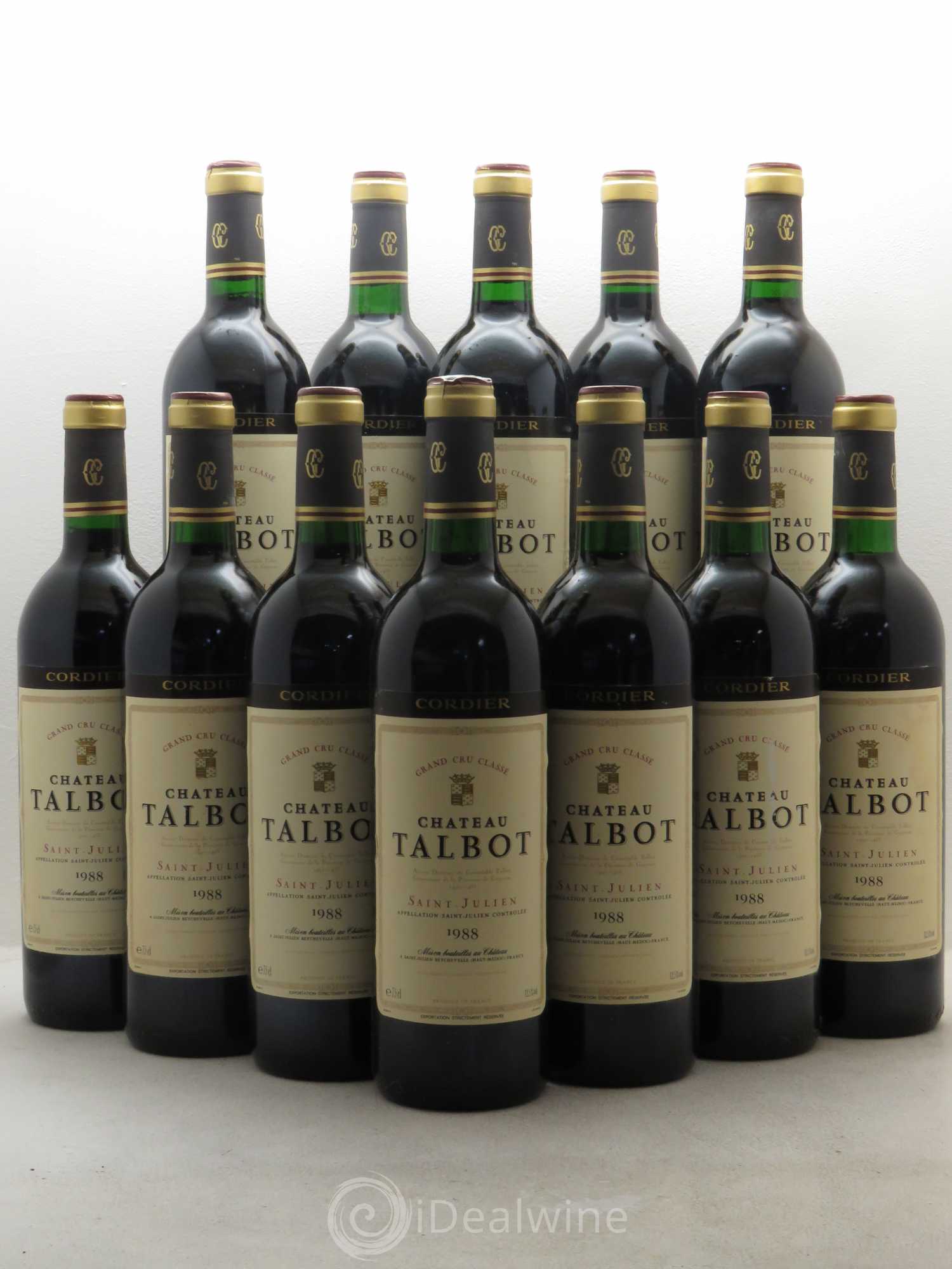 Château Talbot 4ème Grand Cru Classé 1988 - Lot de 12 bouteilles - 0