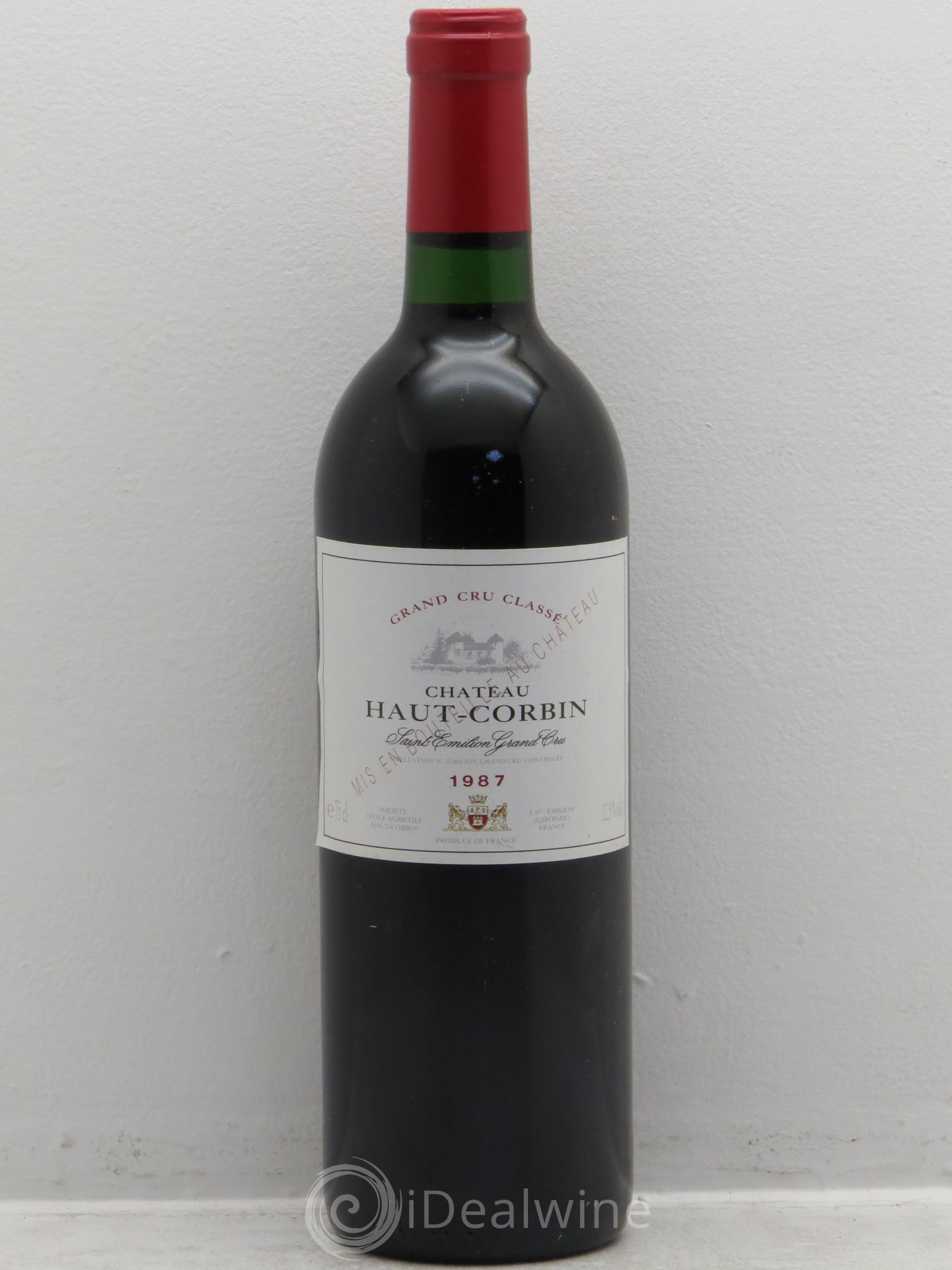 Château Haut Corbin Grand Cru 1987 - Lot de 6 bouteilles - 0