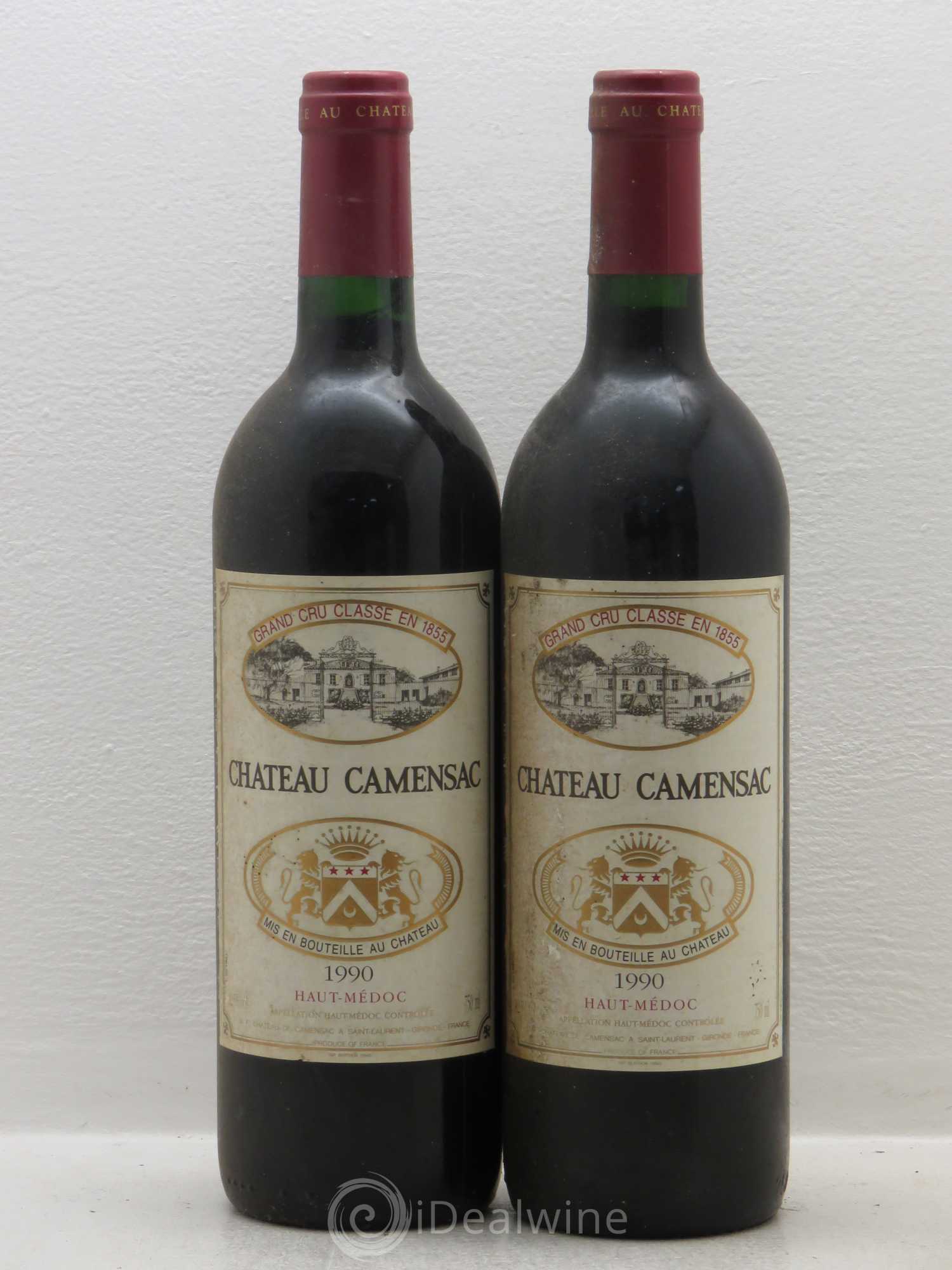 Château Camensac 5ème Grand Cru Classé 1990 - Lot de 2 bouteilles - 0