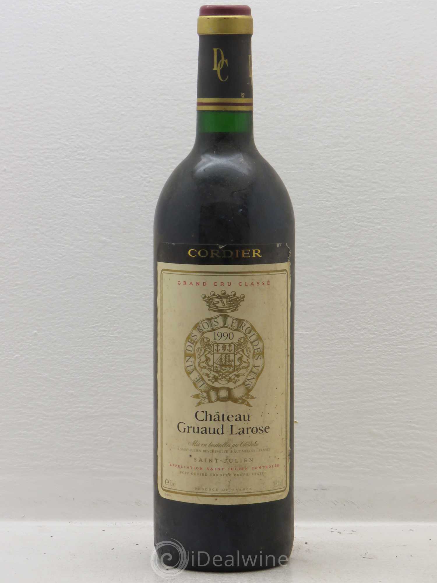 Château Gruaud Larose 2ème Grand Cru Classé 1990 - Lot de 1 bouteille - 0