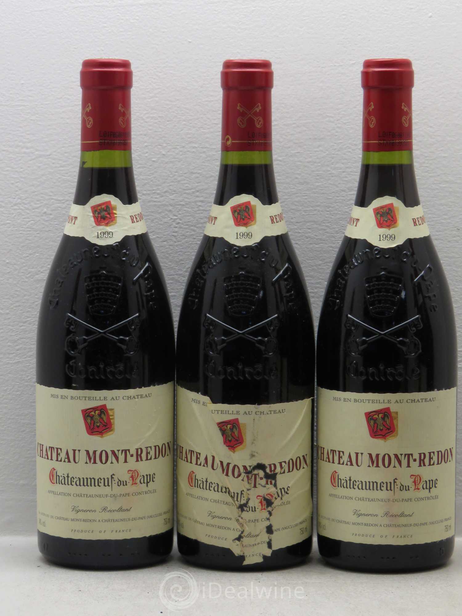 Châteauneuf-du-Pape Château Mont-Redon Famille Abeille-Fabre 1999 - Lot de 6 bouteilles - 1