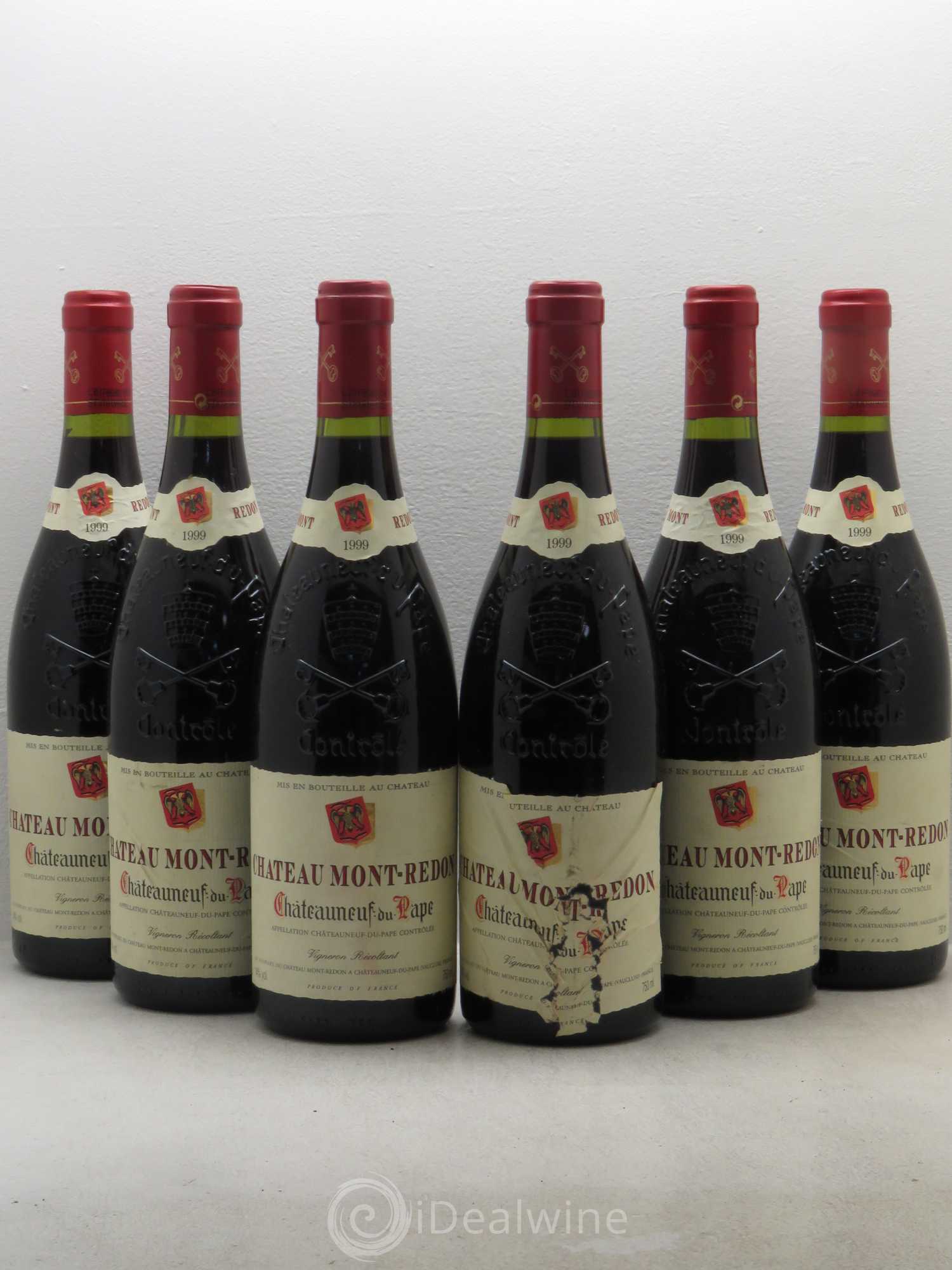 Châteauneuf-du-Pape Château Mont-Redon Famille Abeille-Fabre 1999 - Lot de 6 bouteilles - 0