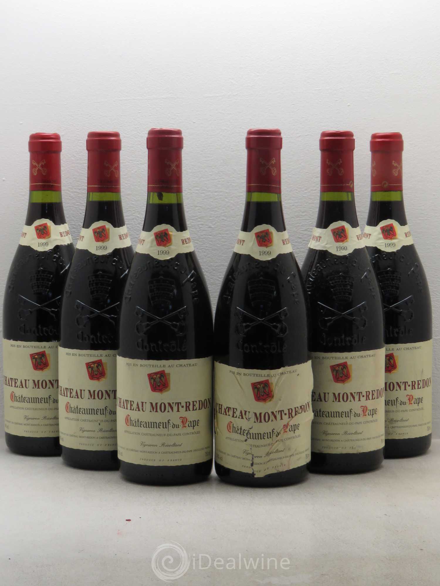 Châteauneuf-du-Pape Château Mont-Redon Famille Abeille-Fabre 1999 - Lot de 6 bouteilles - 0