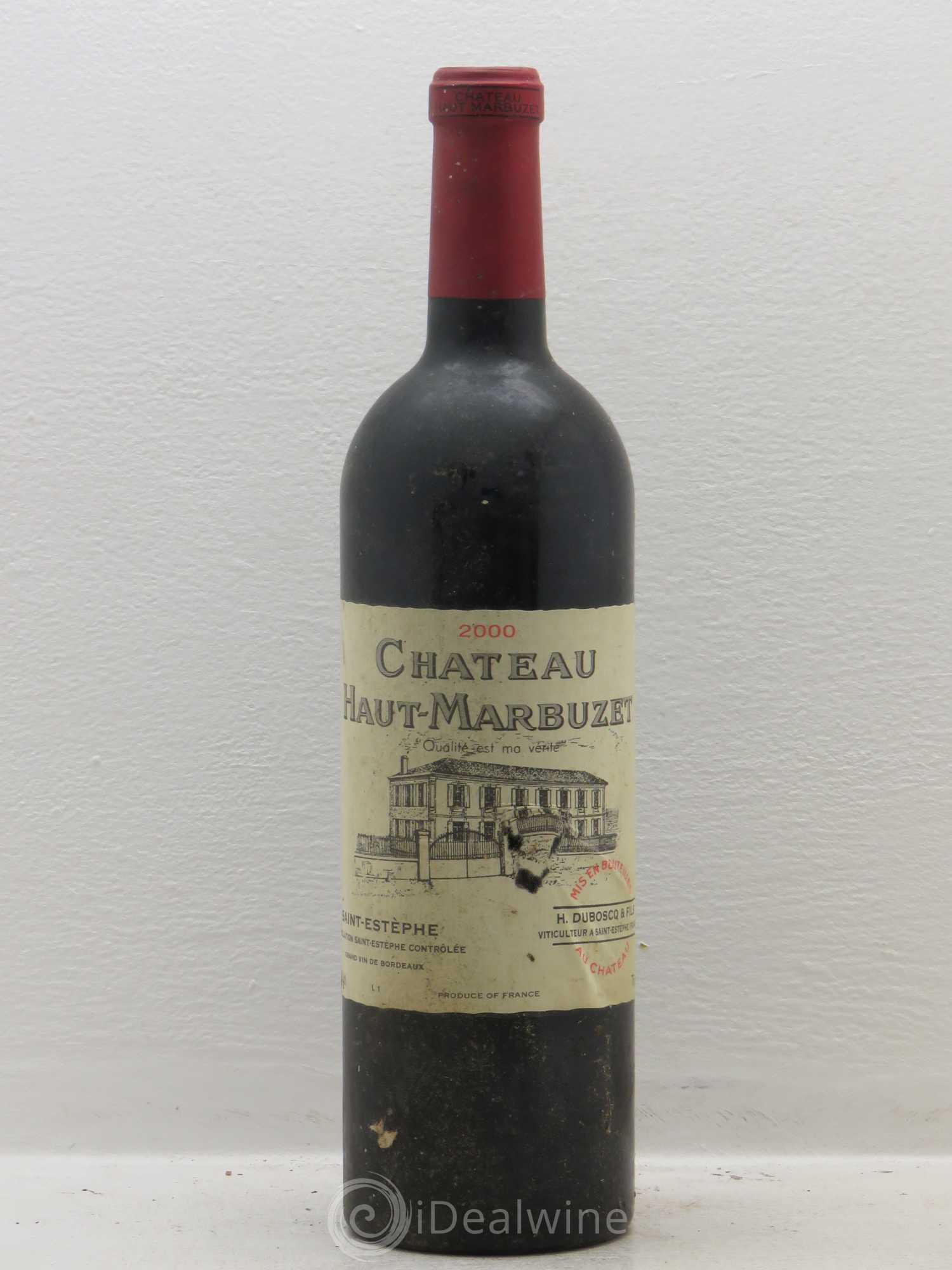 Château Haut Marbuzet 2000 - Lot de 1 bouteille - 0