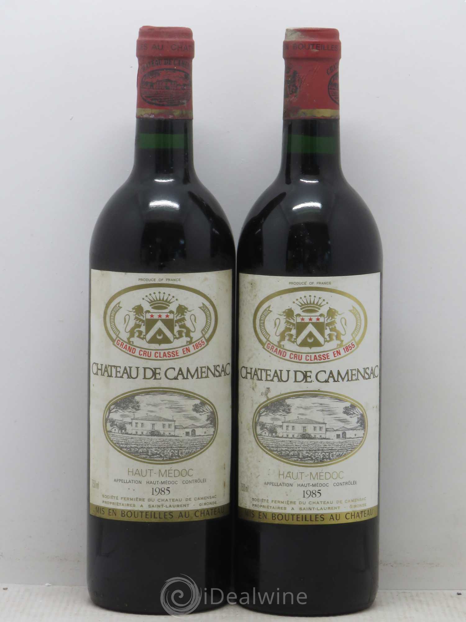 Château Camensac 5ème Grand Cru Classé 1985 - Lot de 2 bouteilles - 0